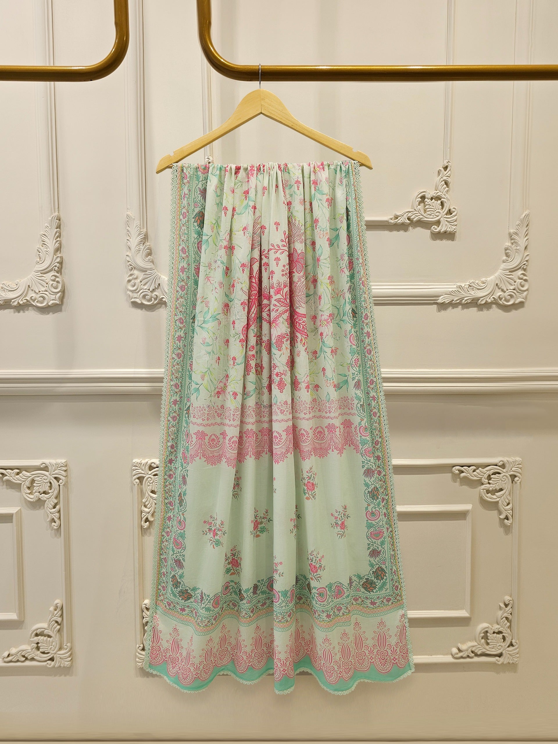 3 Piece - Digital Printed Embroidered  Cambric Suit S113067