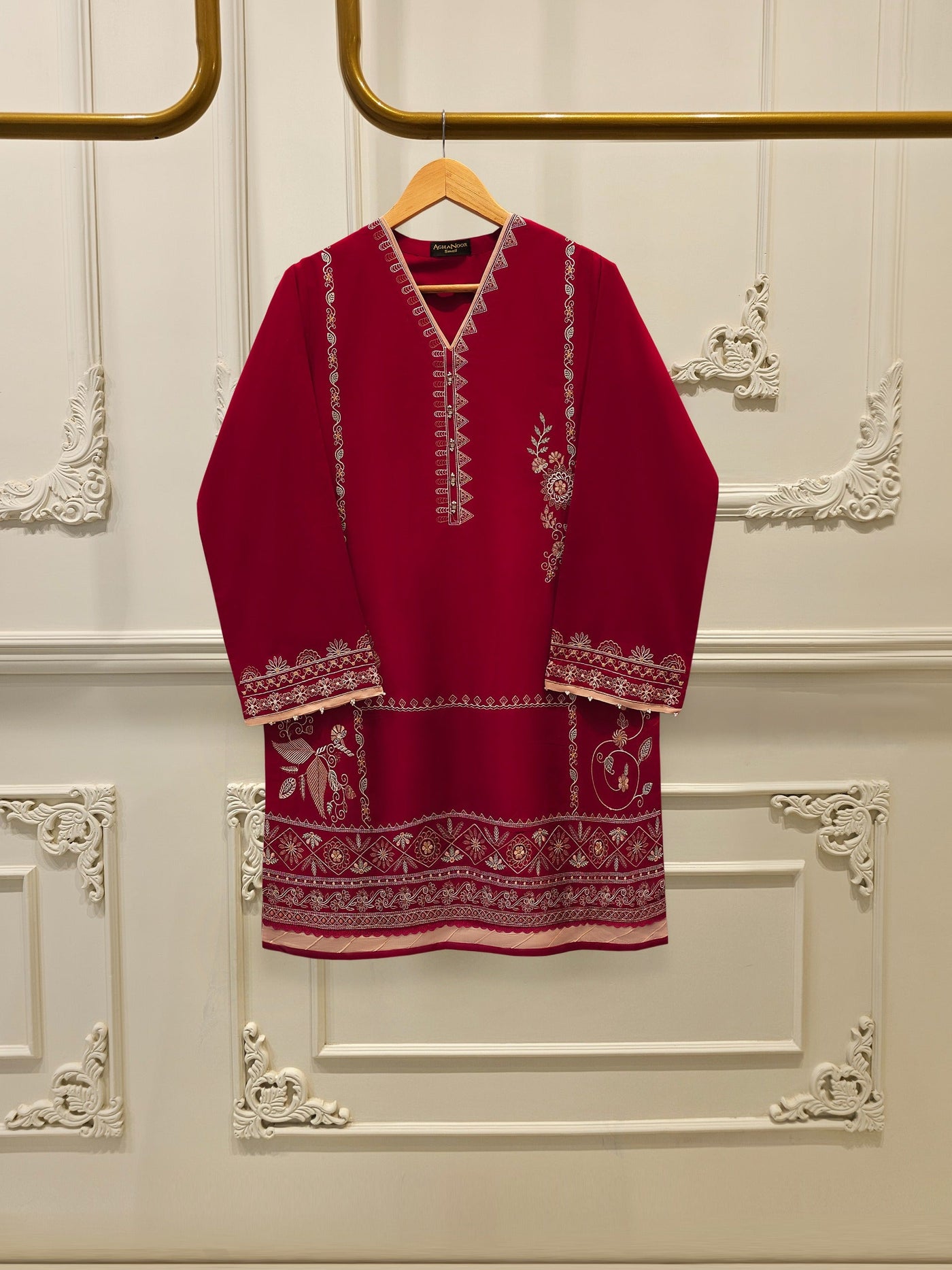 2 Piece - Embroidered Cambric Suit S113068