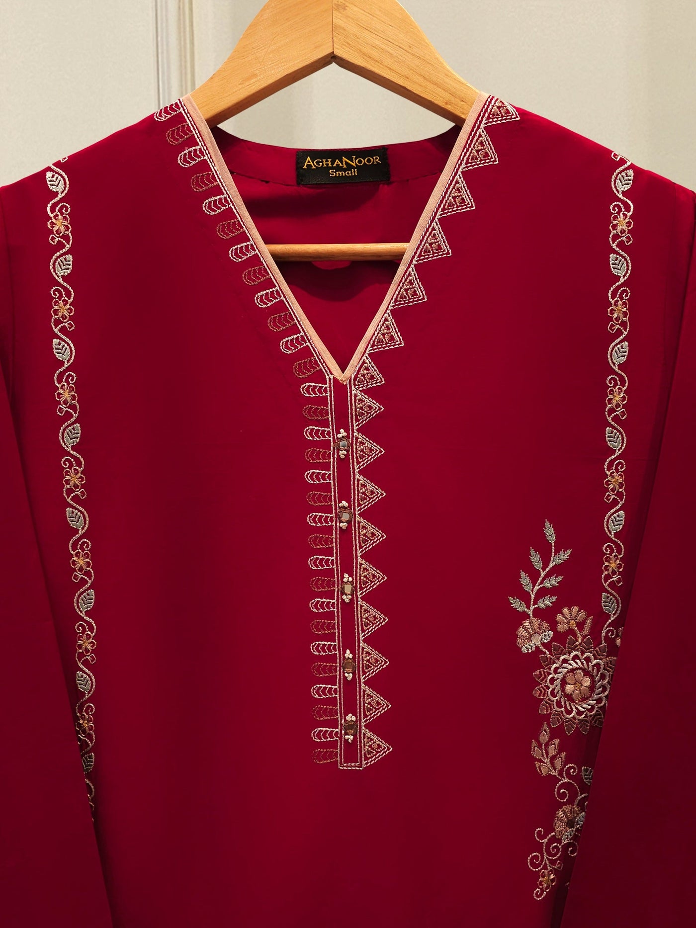 2 Piece - Embroidered Cambric Suit S113068