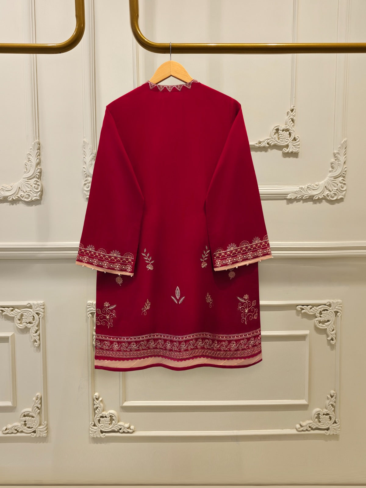 2 Piece - Embroidered Cambric Suit S113068