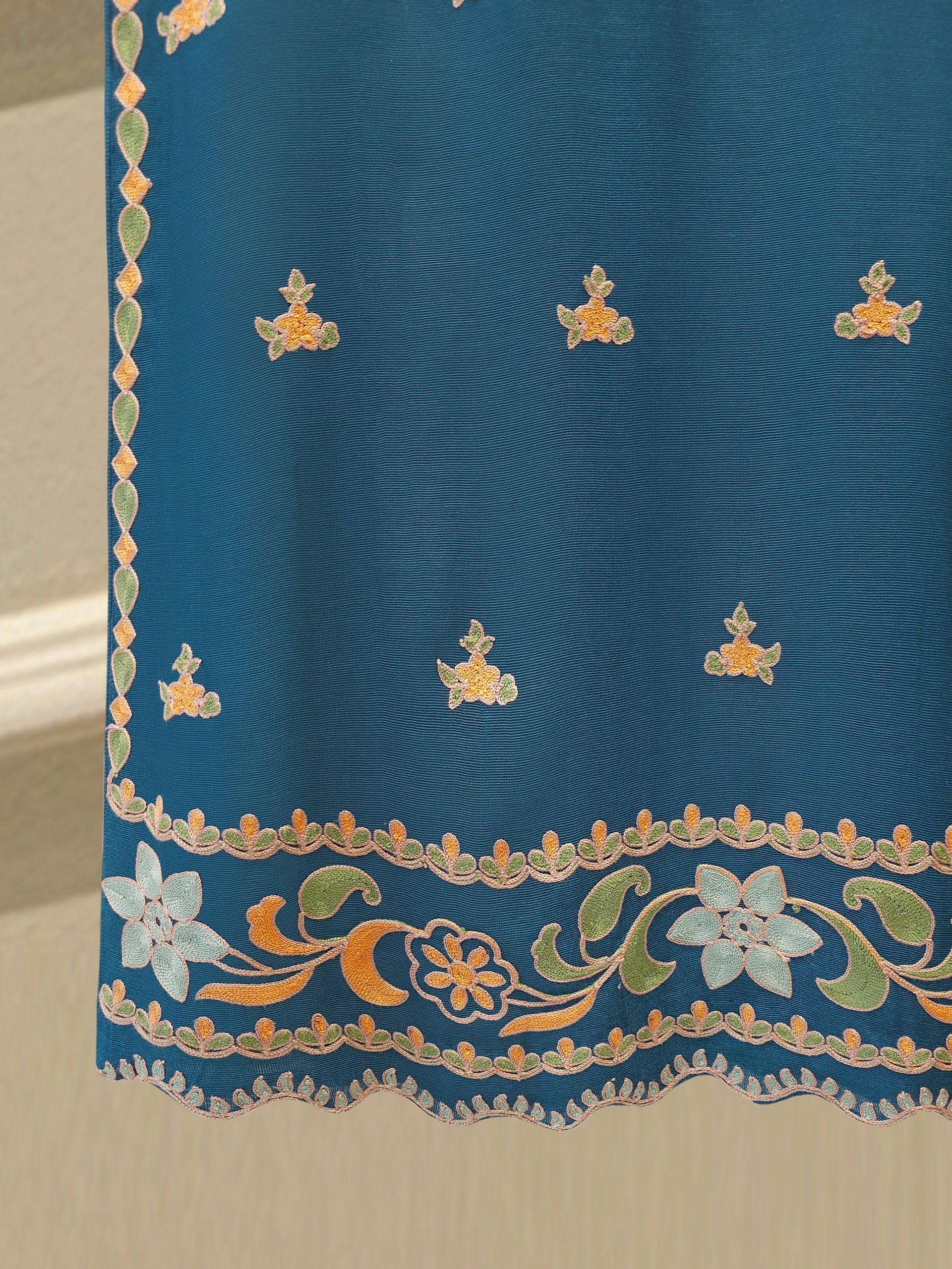 3 Piece - Pure Embroidered Cotton Net Suit S113086