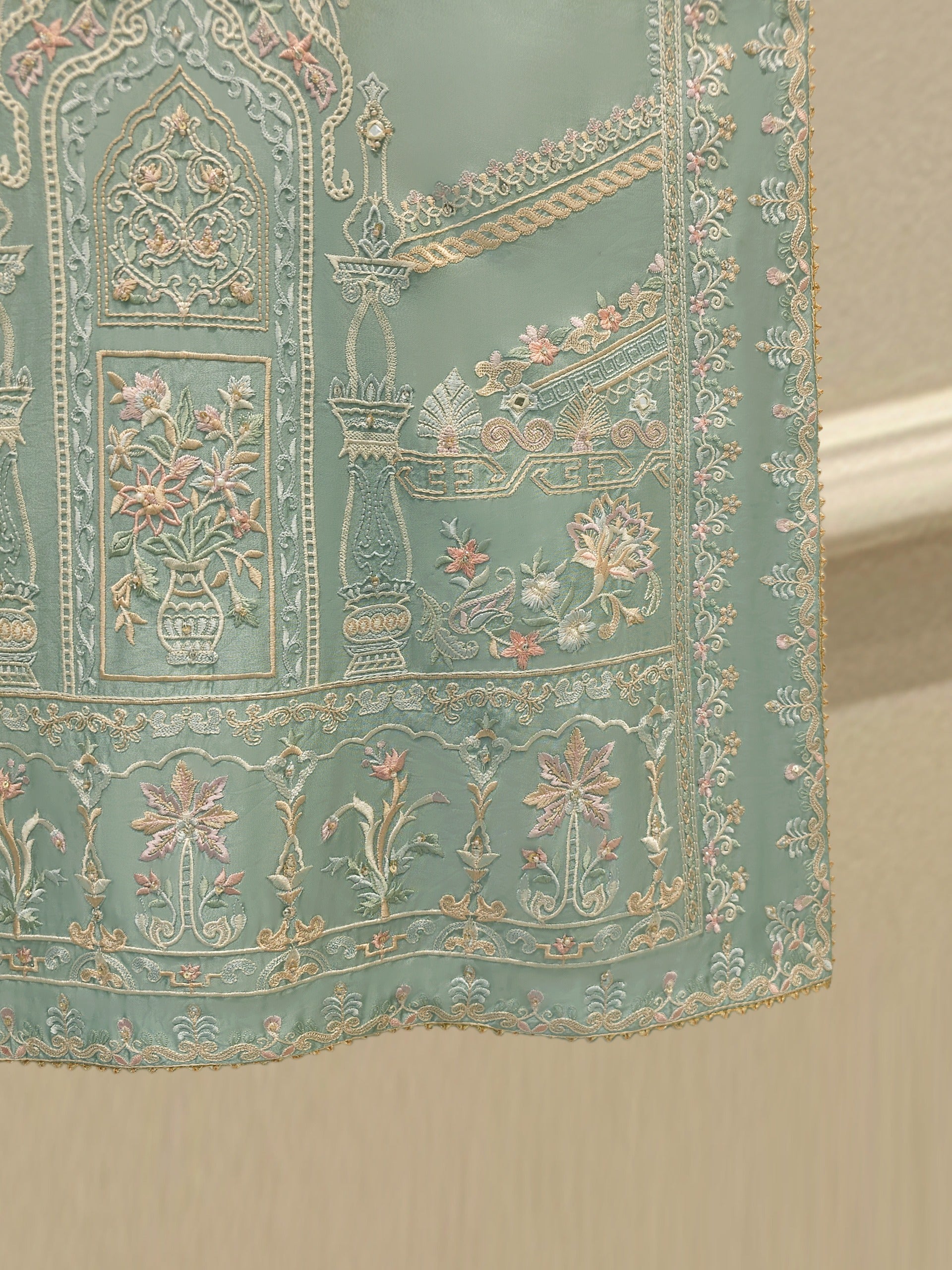 2 Piece-  Pure Embroidered Sheesha Silk Suit S113115
