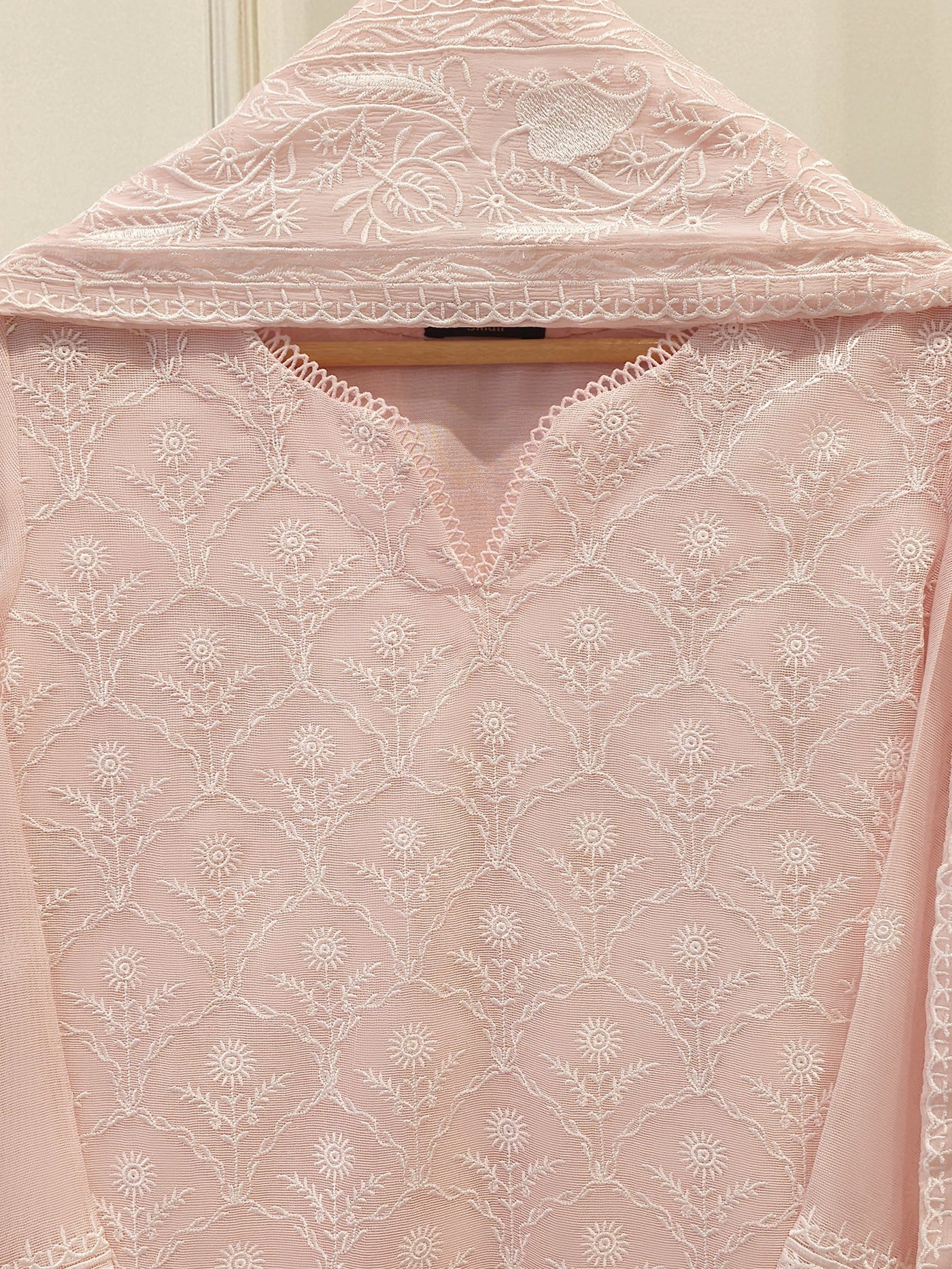 3 Piece - Pure Embroidered Cotton Net Suit S113118