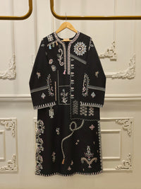 2 Piece - Embroidered Linen Suit WS00246