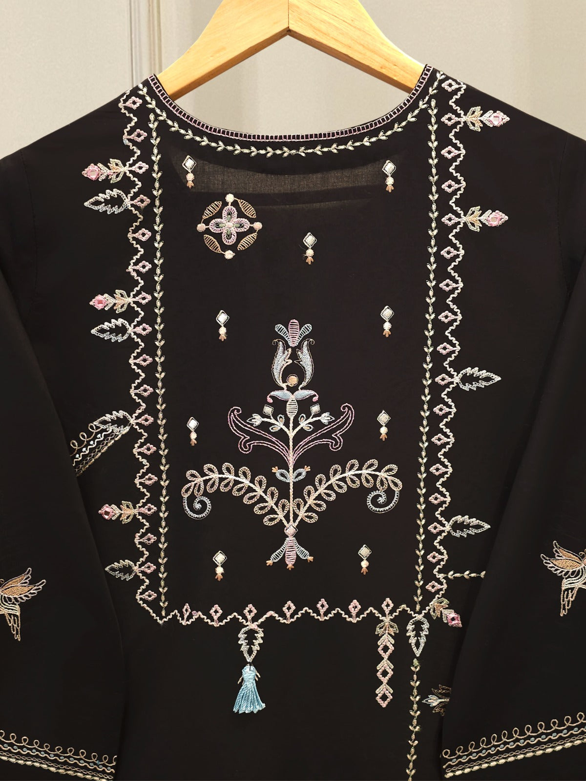2 Piece - Embroidered Linen Suit WS00246