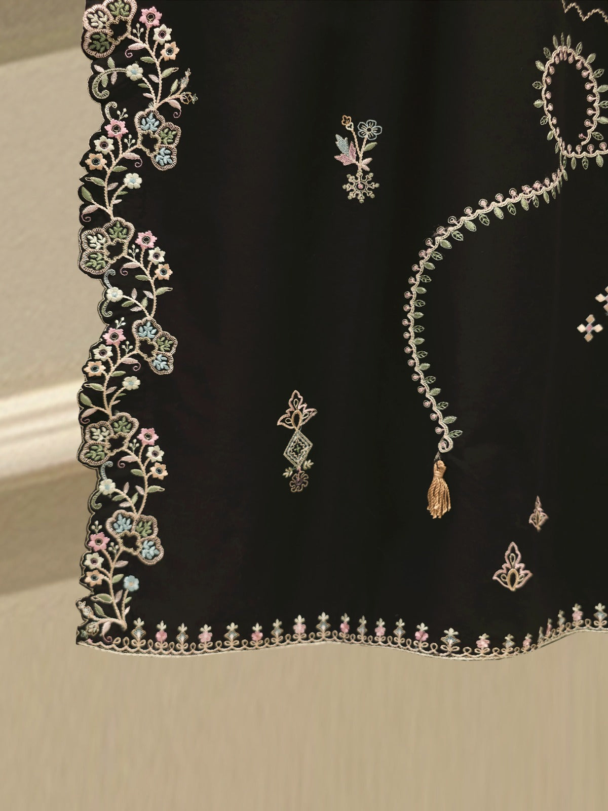2 Piece - Embroidered Linen Suit WS00246