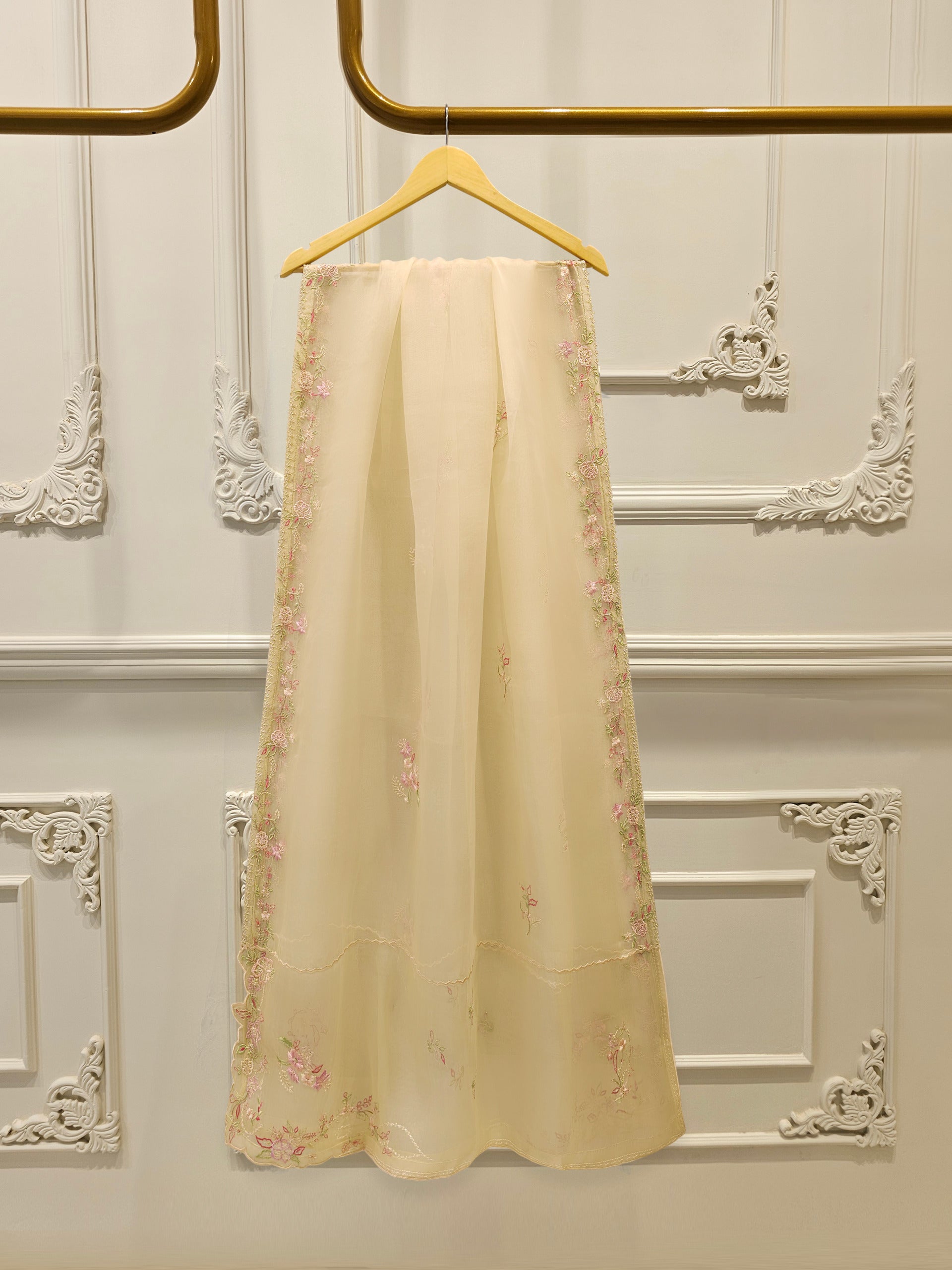 3 Piece - Pure Khaddi Silk Embroidered Suit S113334