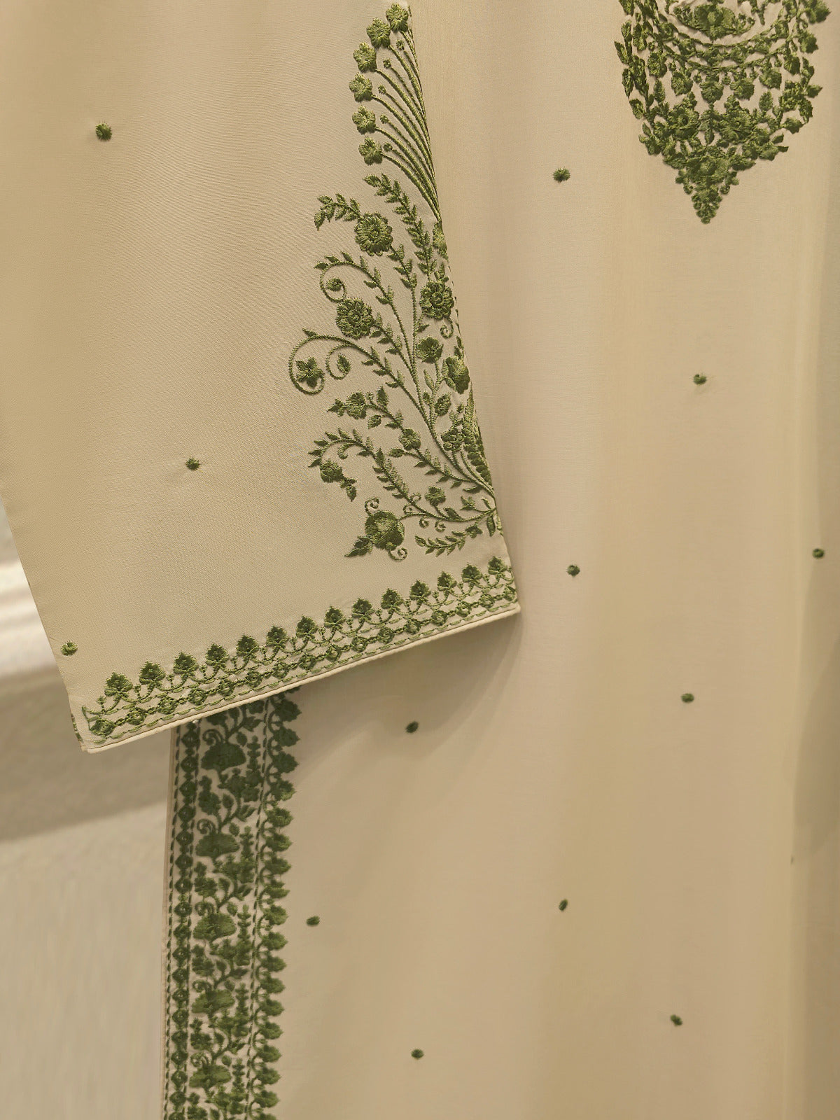 3 Piece - Embroidered  Cambric Suit S113392