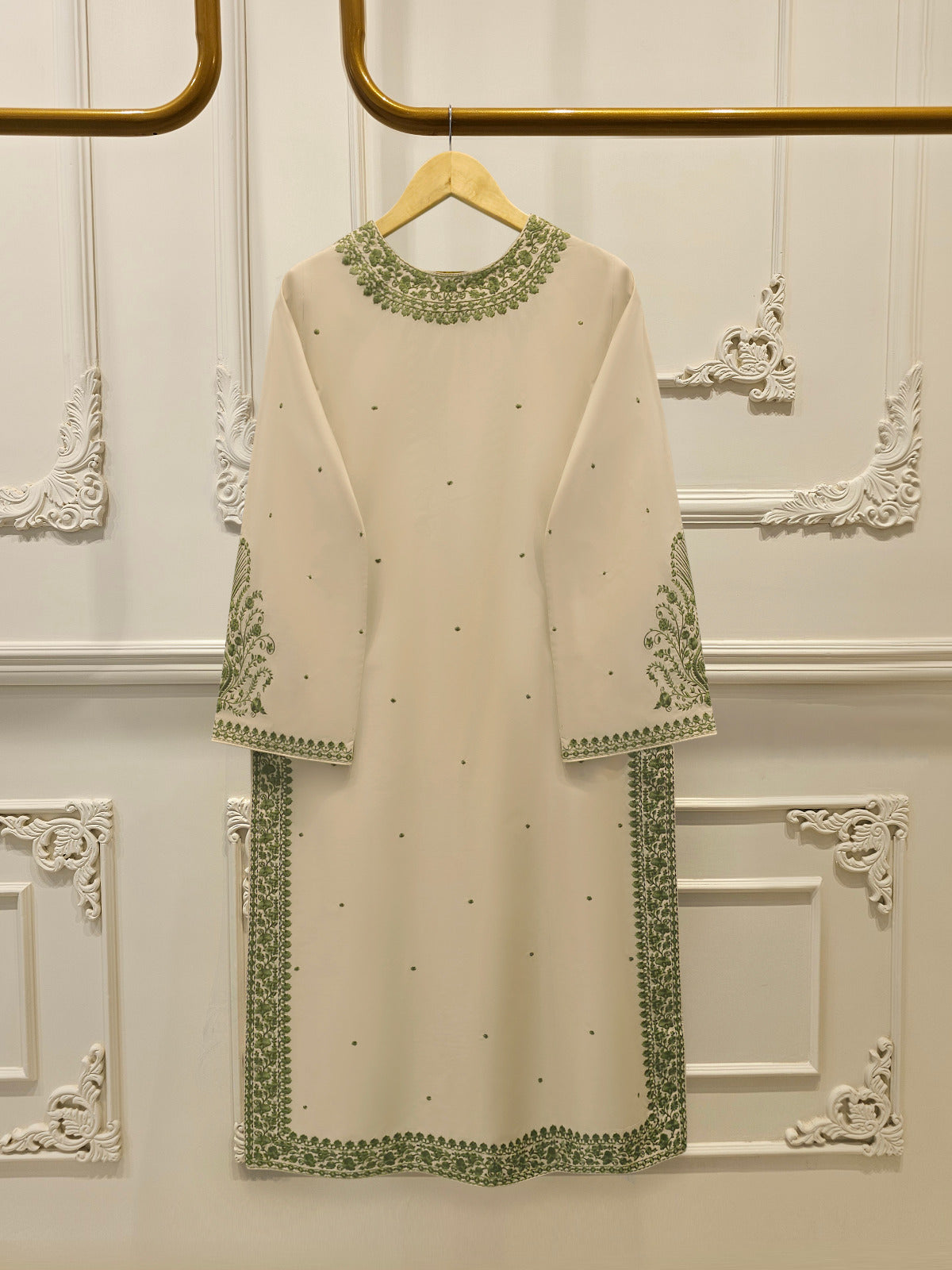 3 Piece - Embroidered  Cambric Suit S113392