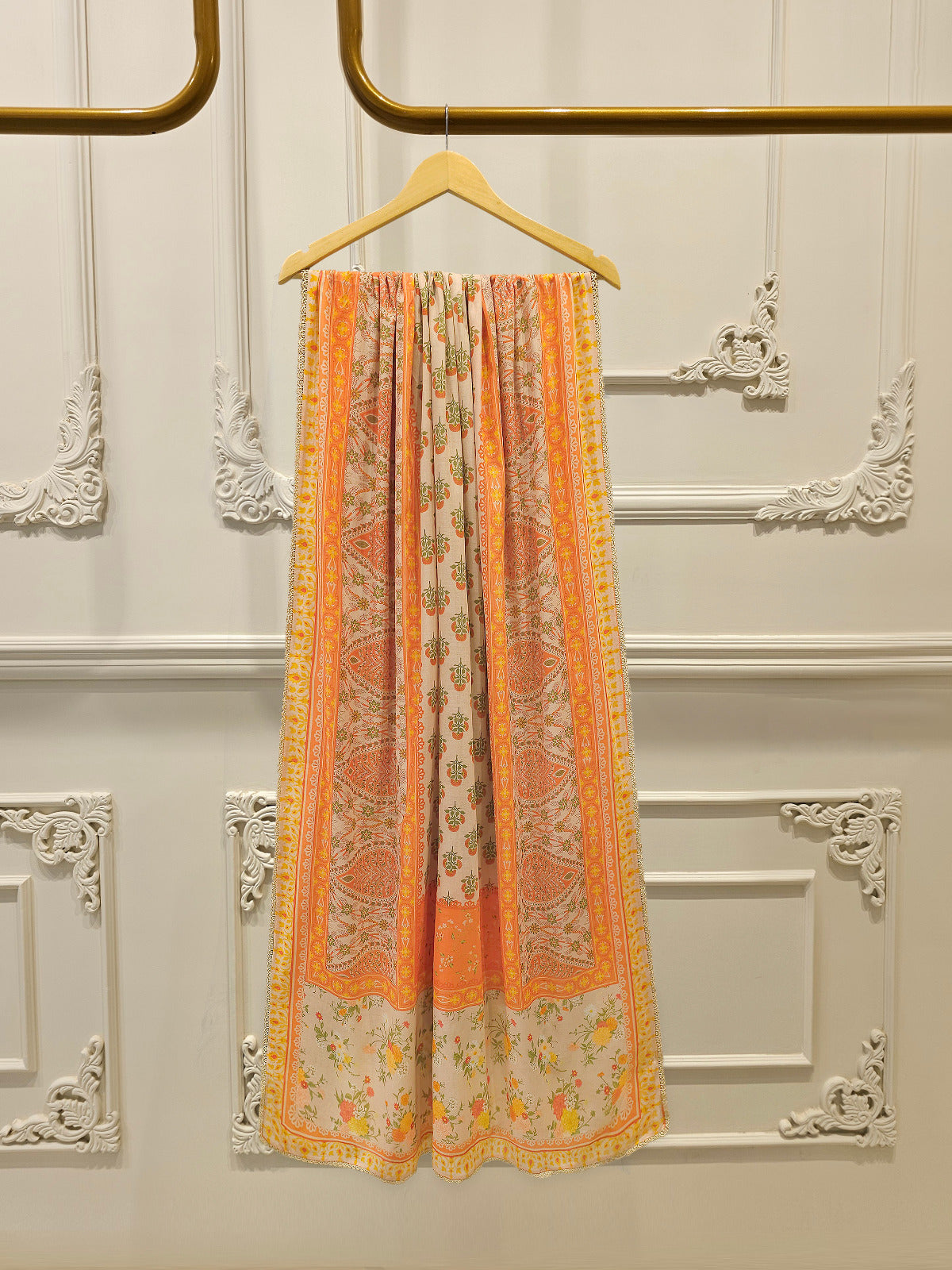 3 Piece - Embroidered  Cambric Suit S113392