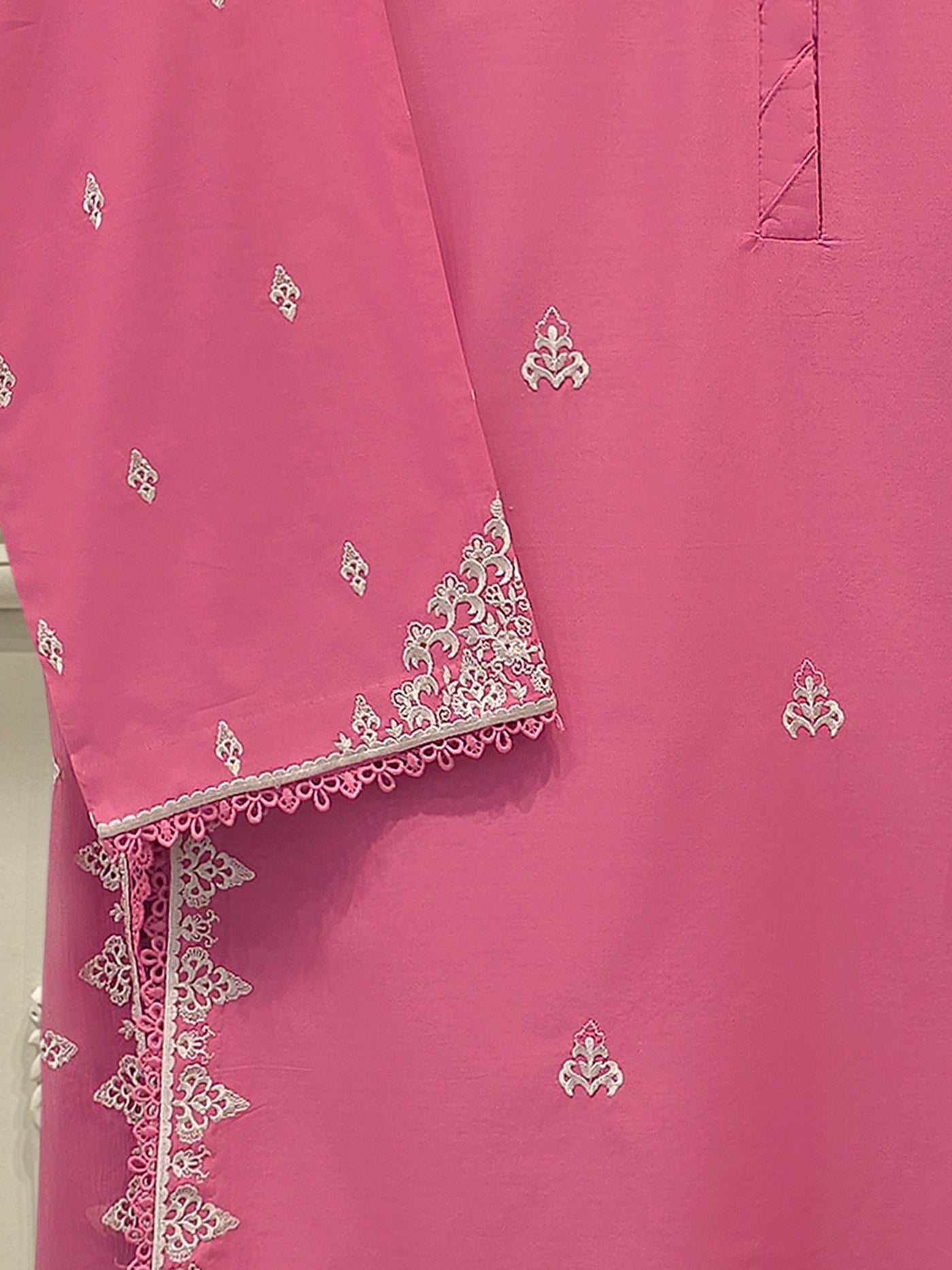 3 Piece - Pure Embroidered  Cambric Suit S113417