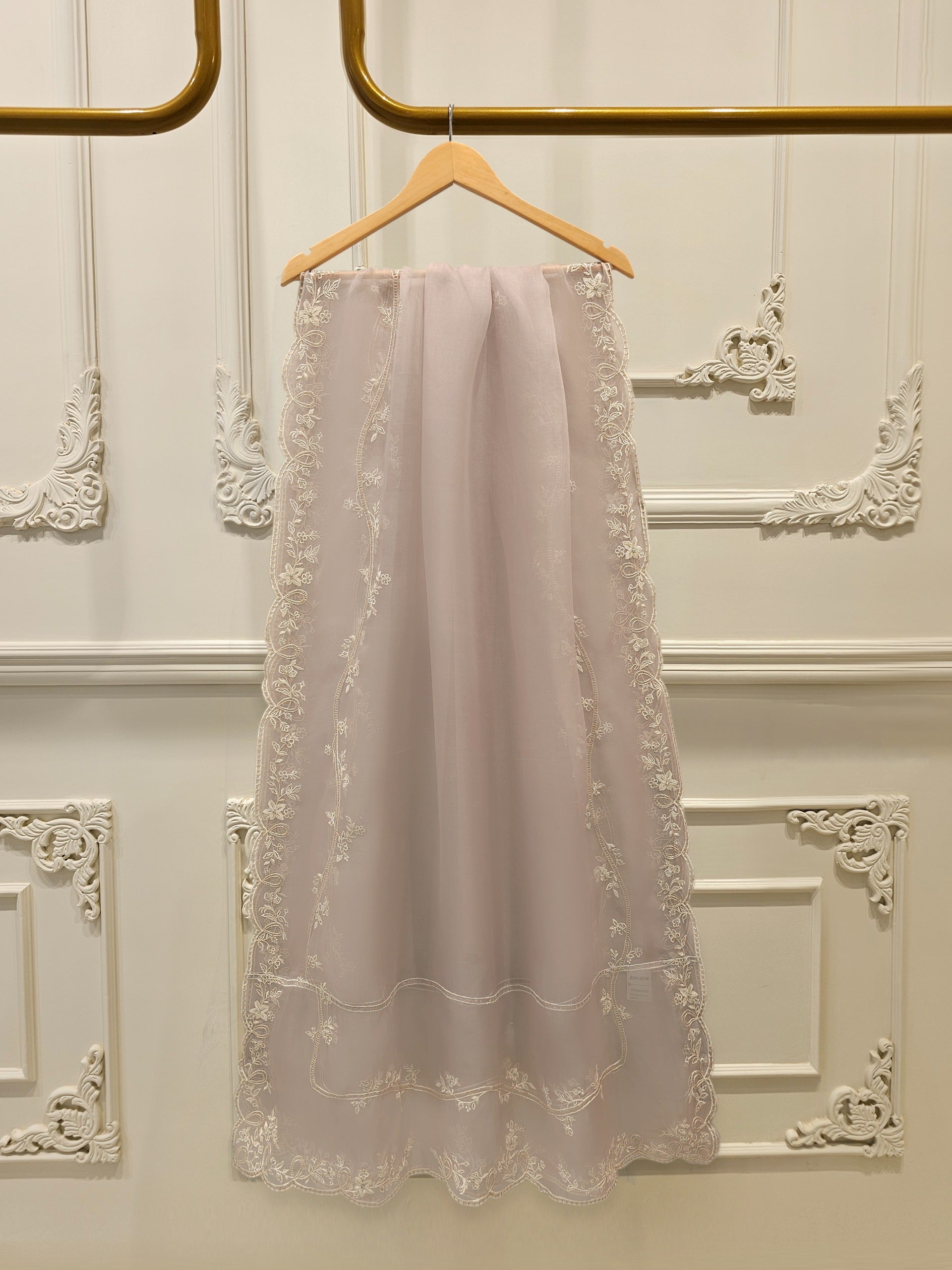 3 Piece - Pure Embroidered Cotton Net Suit S113485