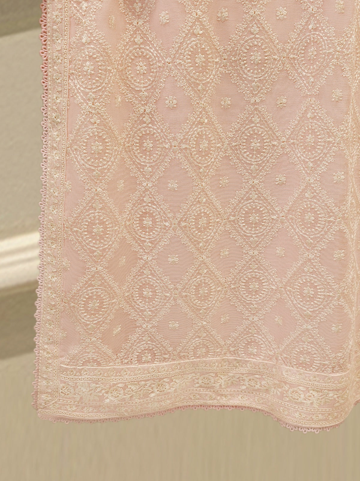 3 Piece - Pure Embroidered Cotton Net Suit S113563