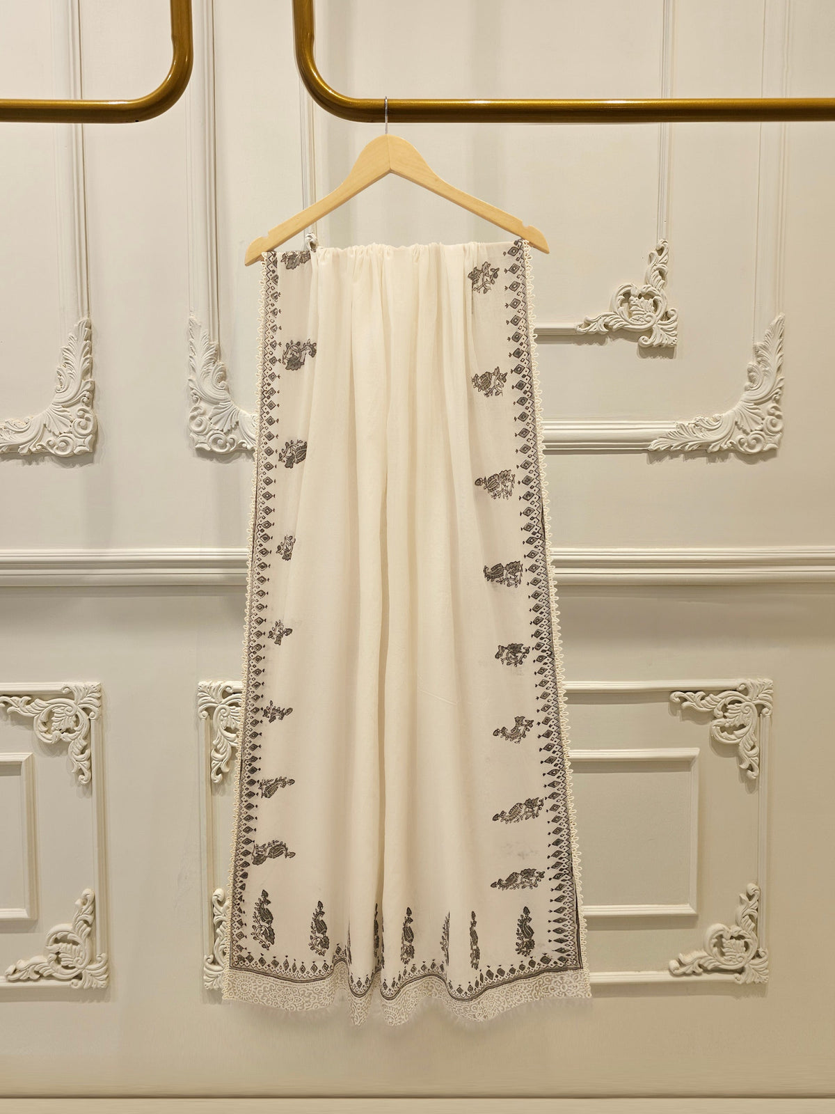 3 Piece - Hand Block Printed Kora Cotton Suit  S113596