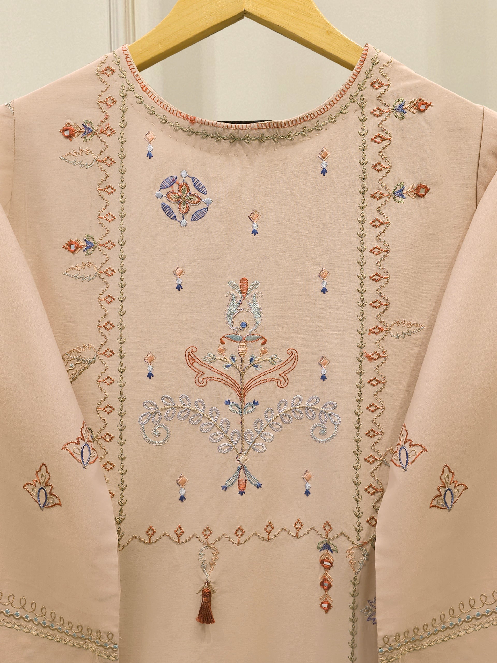 2 Piece - Embroidered Cambric Suit WS00265