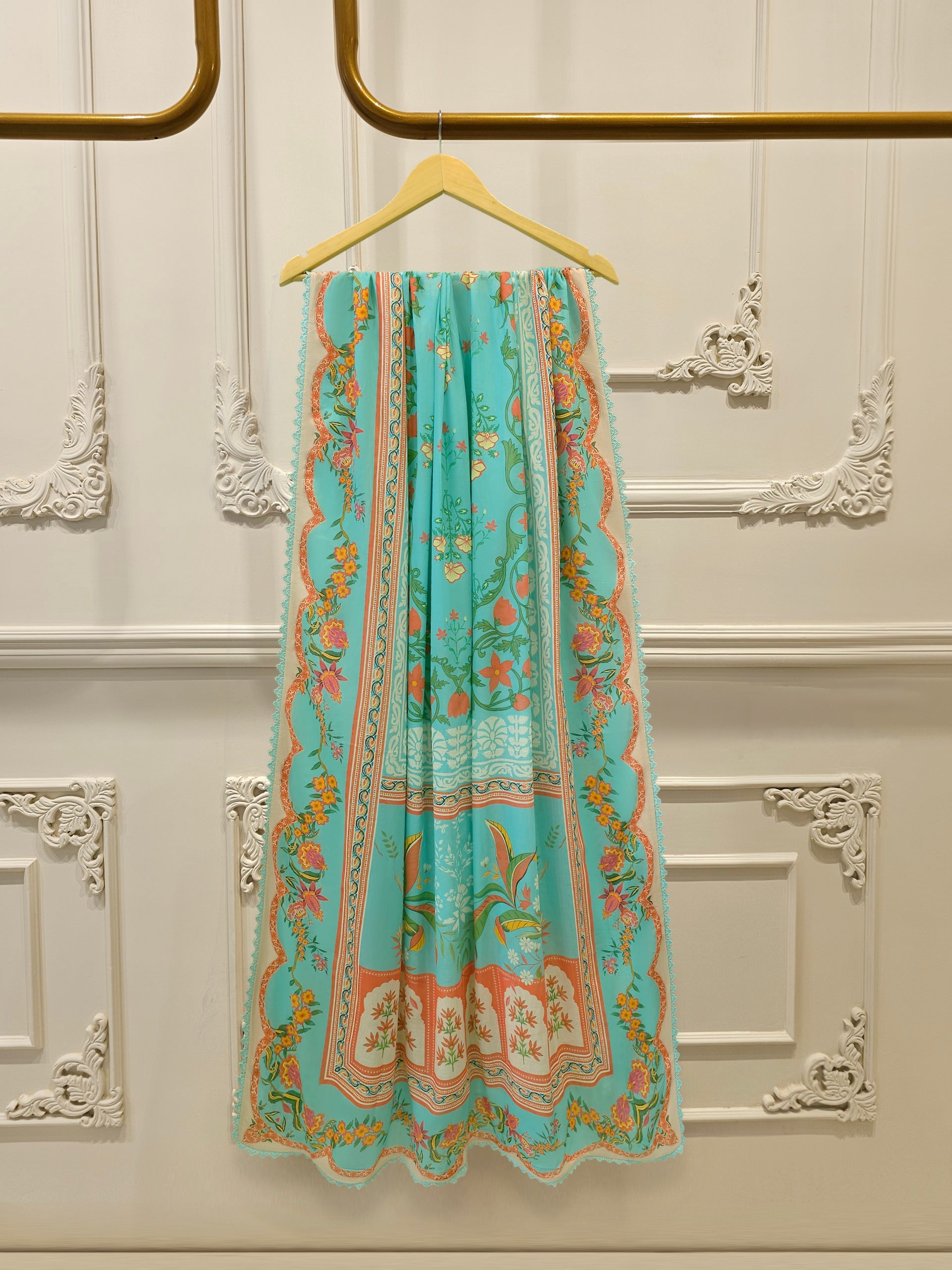 3 Piece - Embroidered Cambric Suit S113594