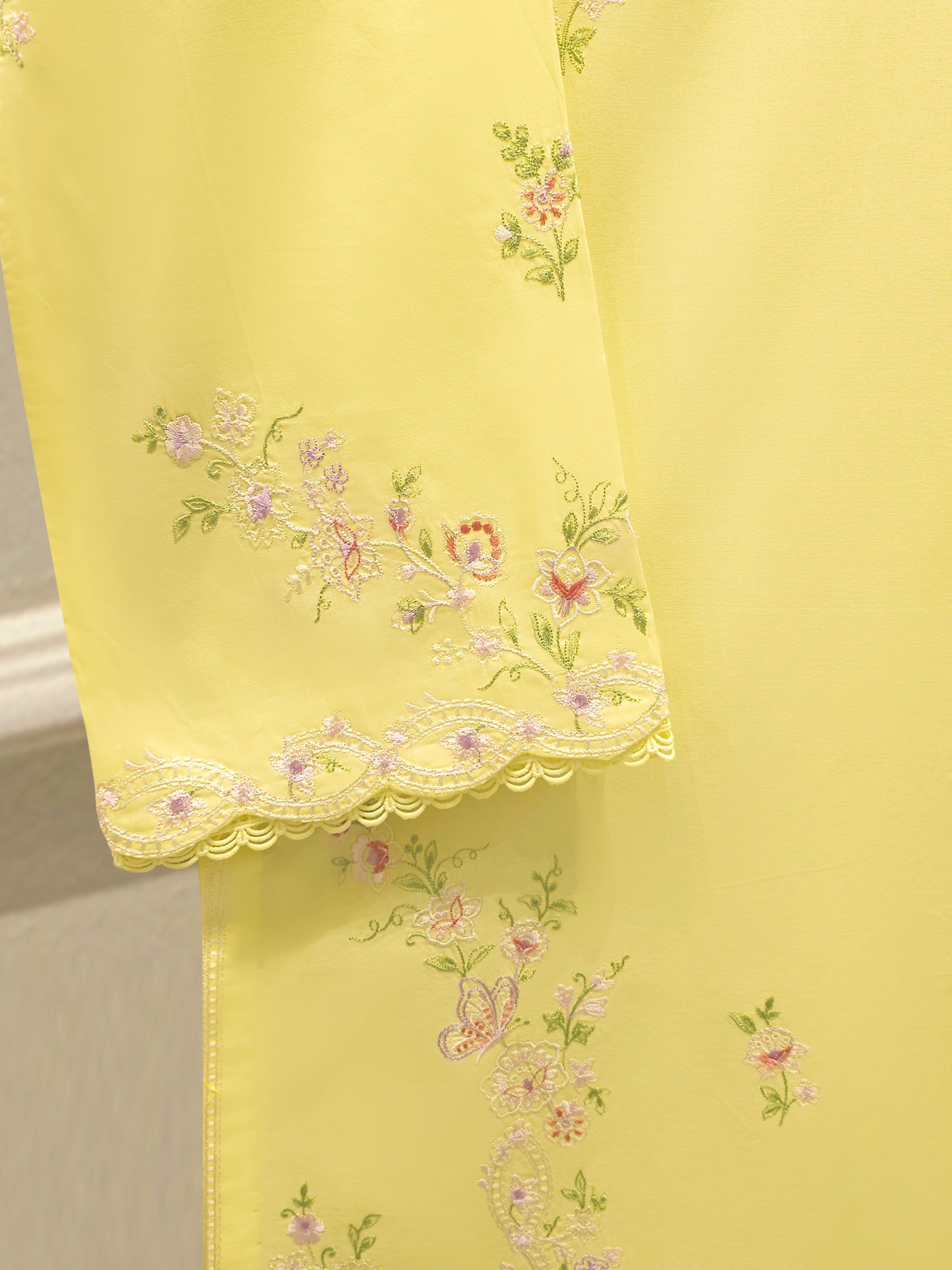 2 Piece - Embroidered Cambric Suit S113706