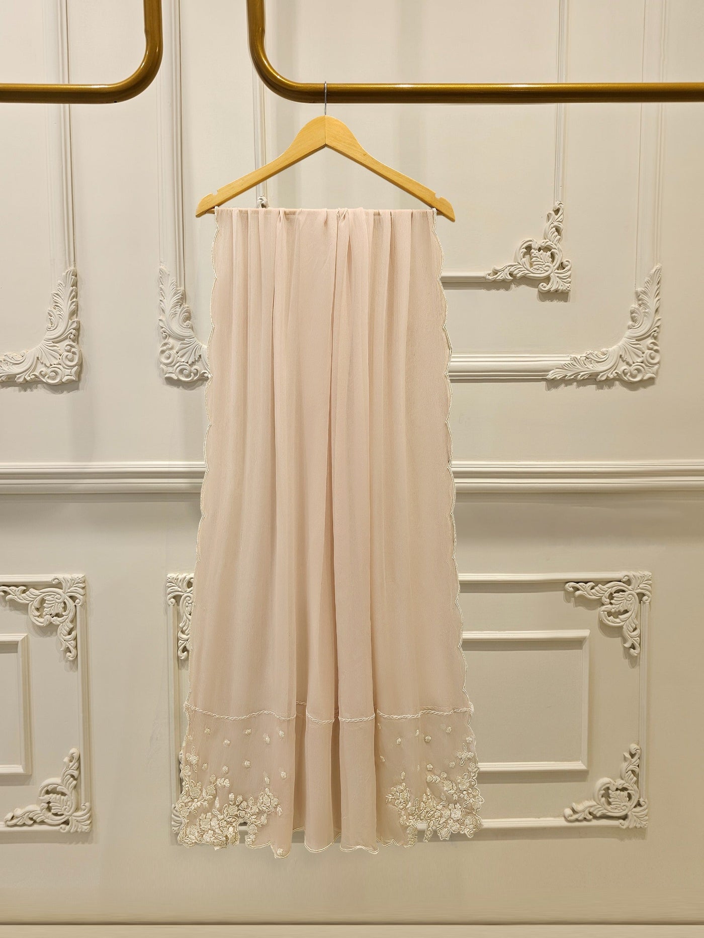 3 Piece - Pure Embroidered Cotton Net Suit S114054