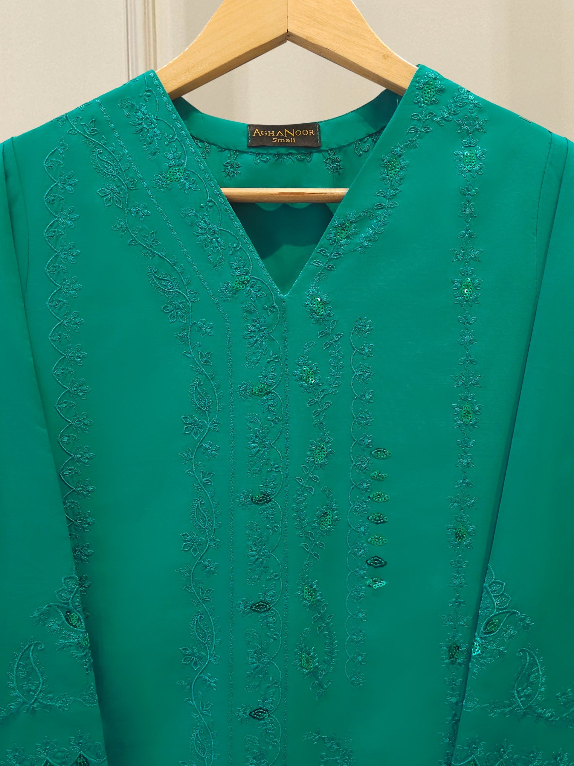 2 Piece - Embroidered Cambric Suit S114189