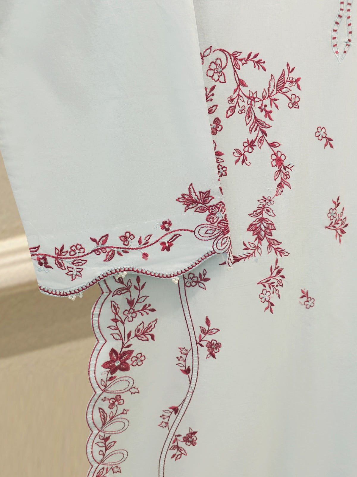 2 Piece - Embroidered Cambric Suit S114191