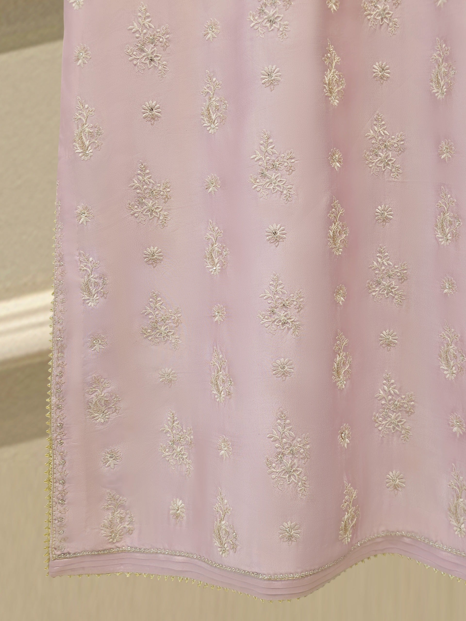 Pure Embroidered Sheesha Silk Shirt S114204