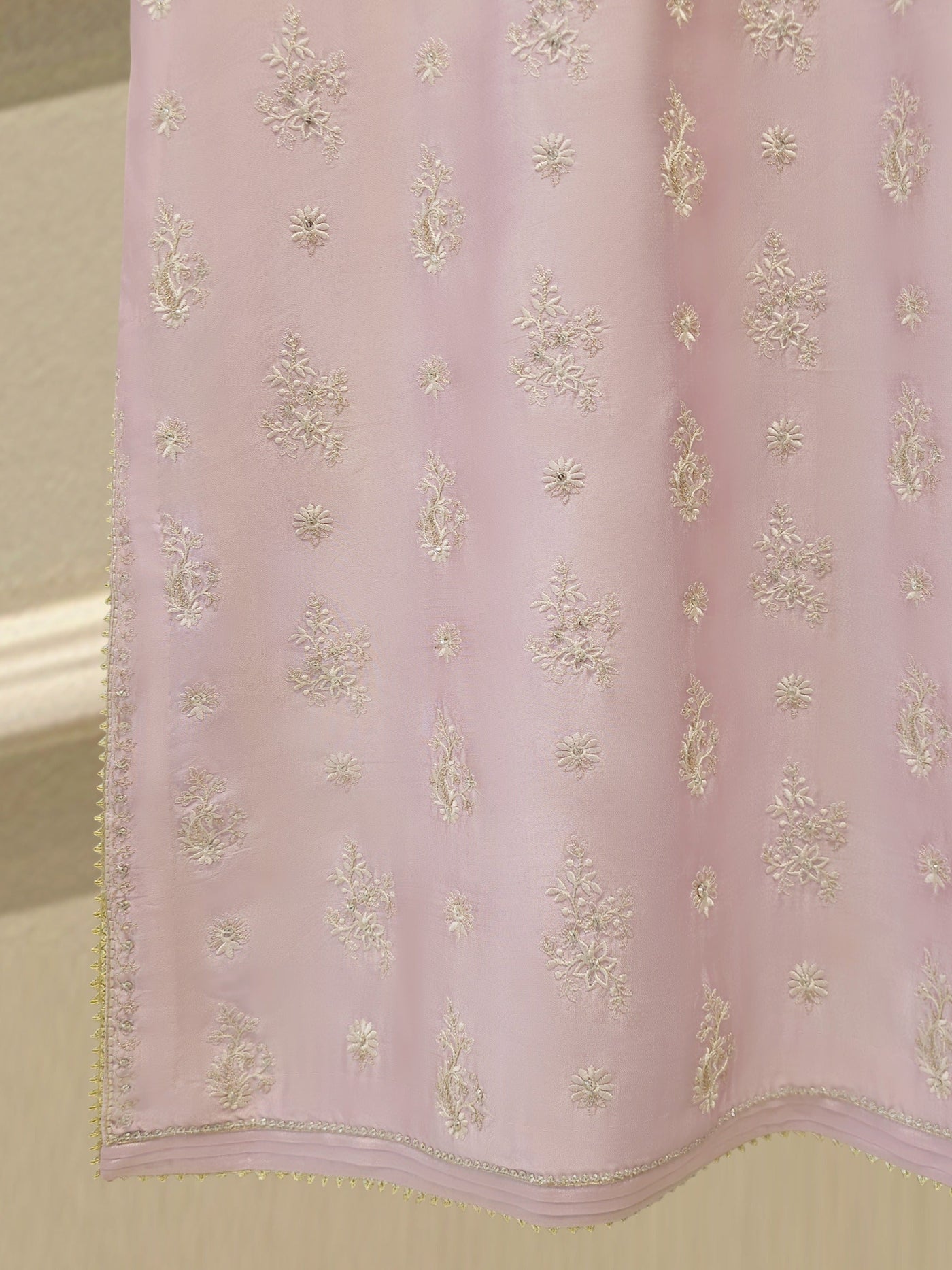 Pure Embroidered Sheesha Silk Shirt S114204