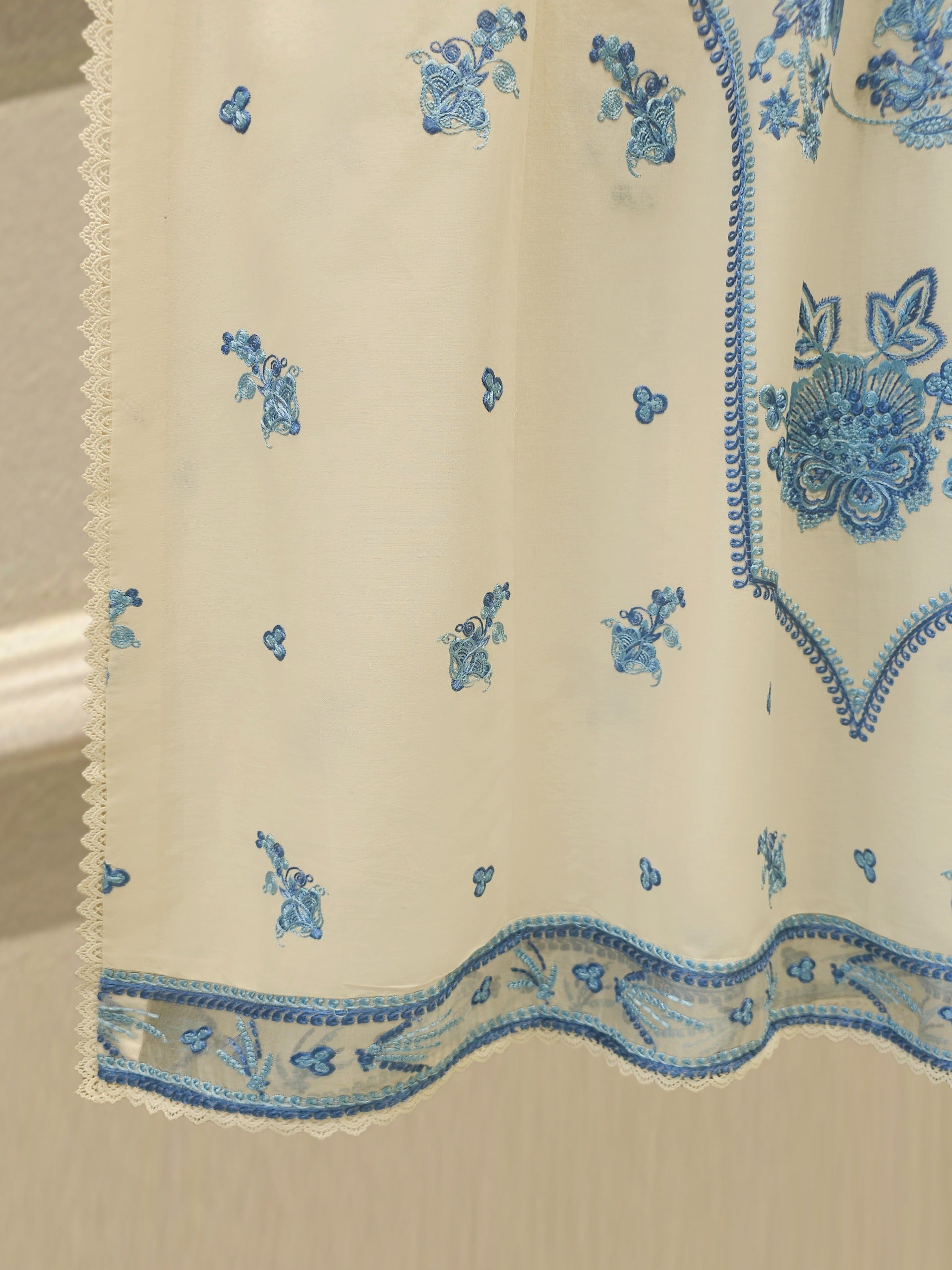 3 Piece - Embroidered Cambric Suit S114281