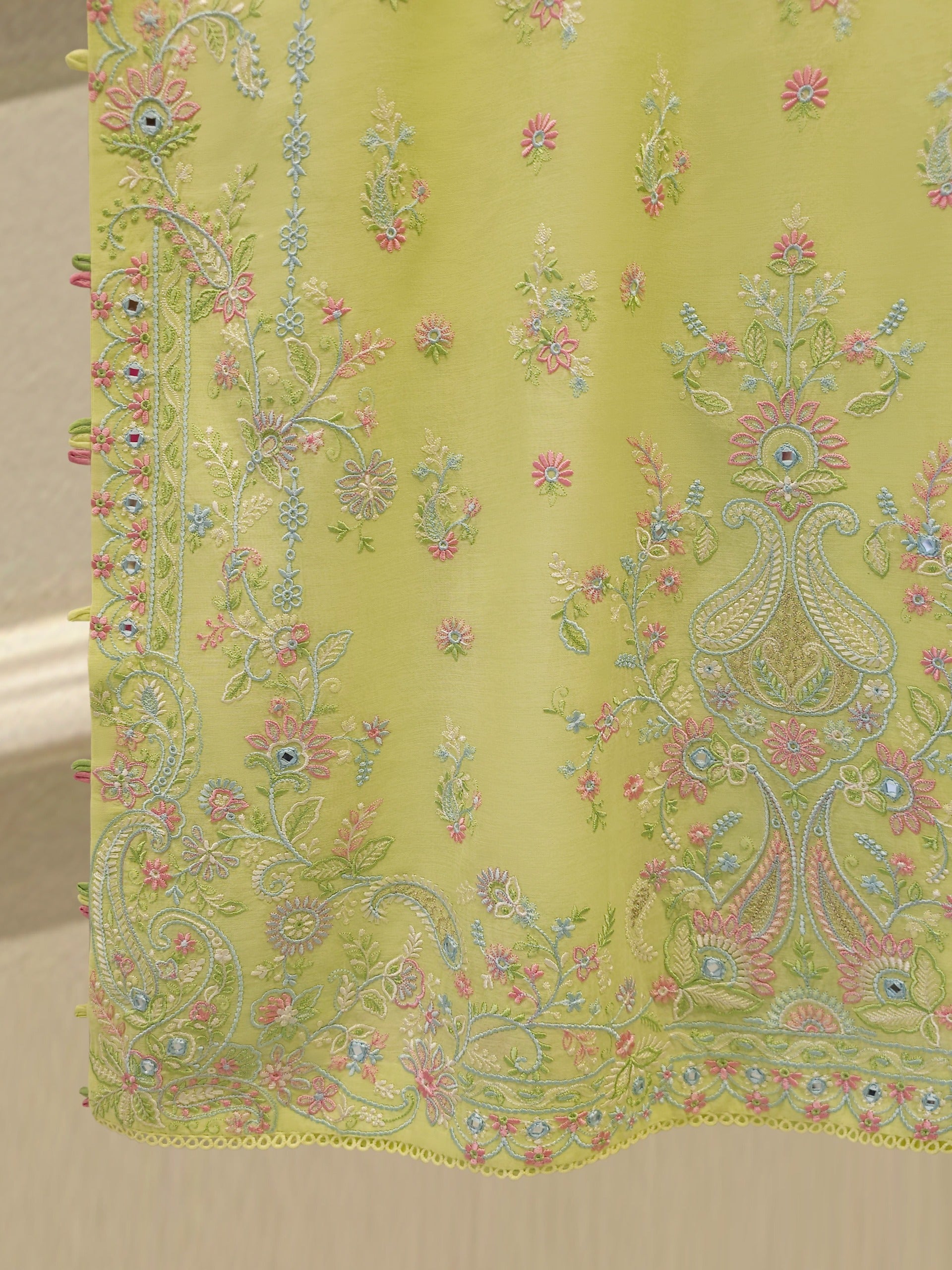 2 Piece - Embroidered Kora  Cotton Suit S114280