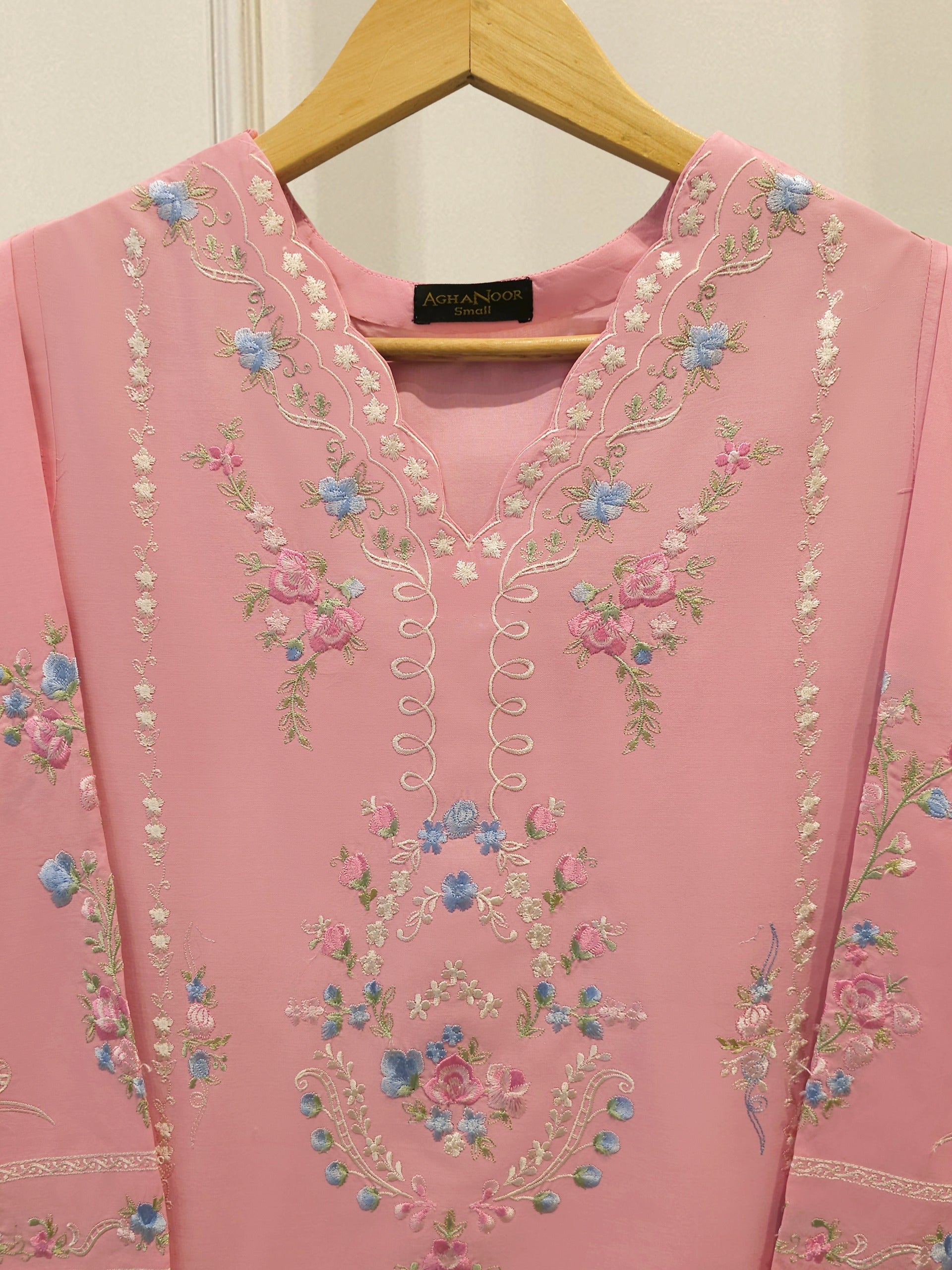 2 Piece - Embroidered Cambric Suit S114303