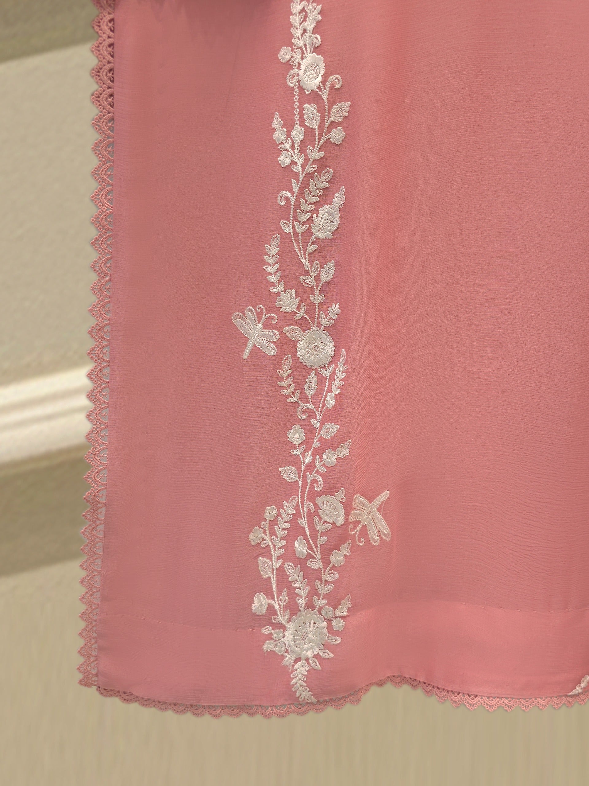 3 Piece - Pure Embroidered Chiffon Suit S114253