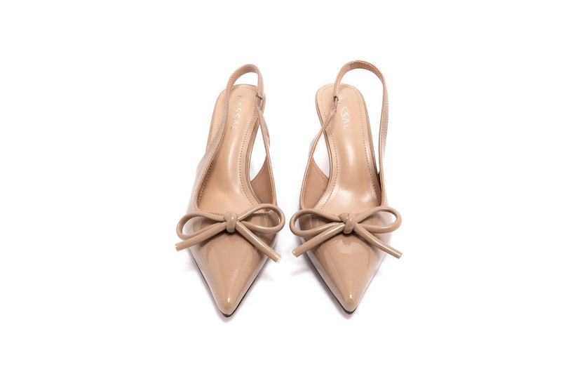 Hande Apricot Bow Heel