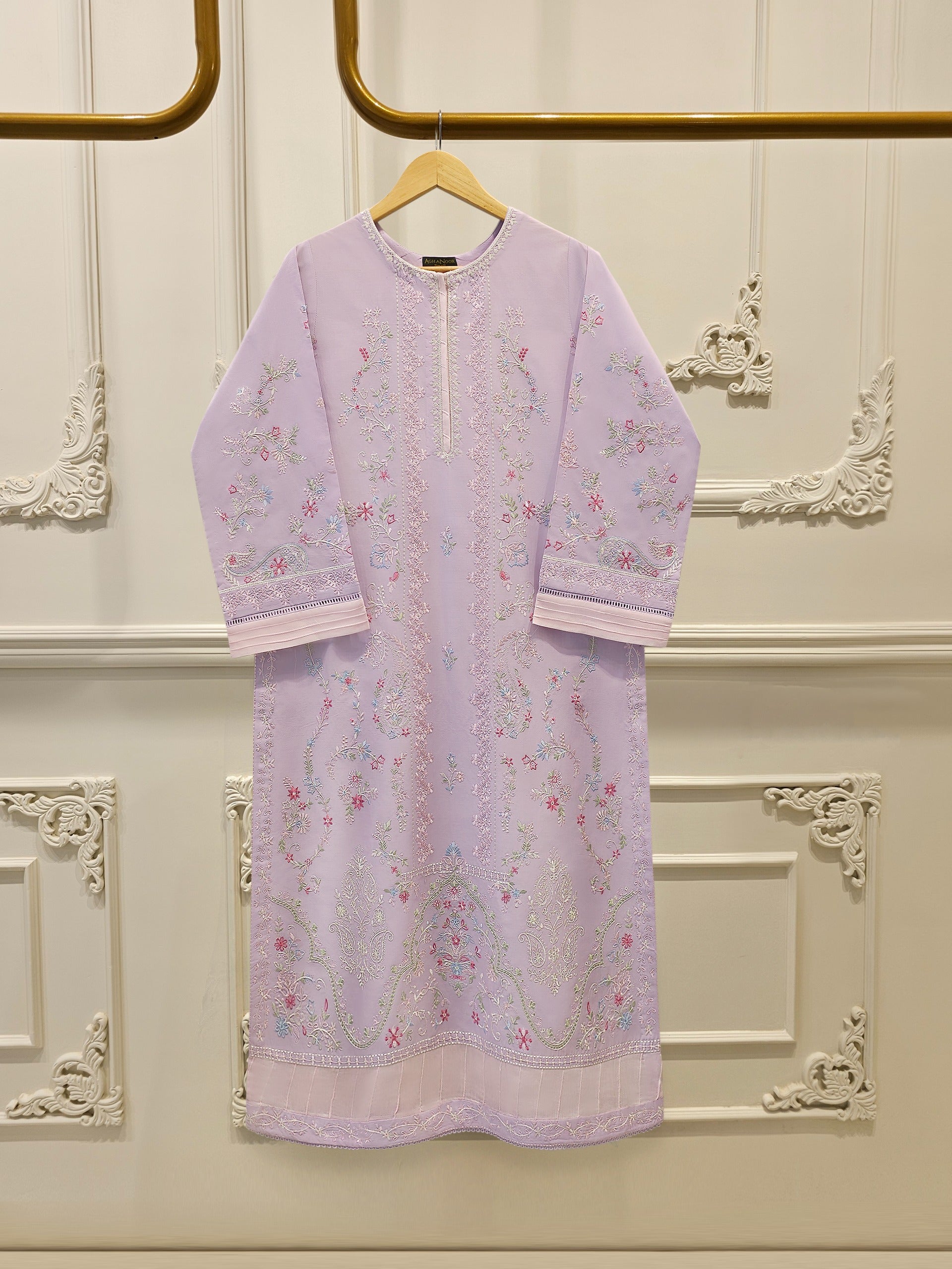 2 Piece - Embroidered Cambric Suit S114316