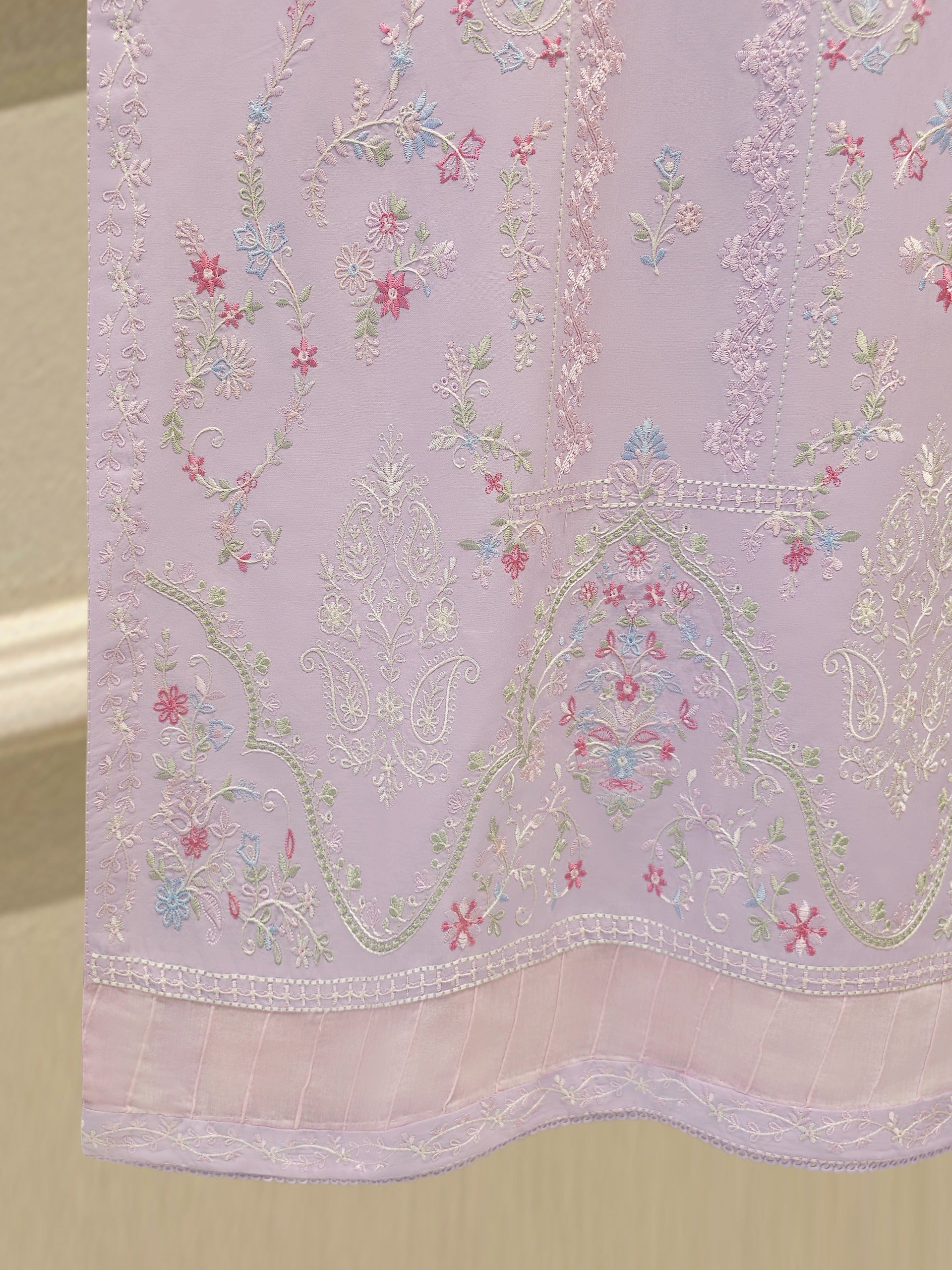 2 Piece - Embroidered Cambric Suit S114316