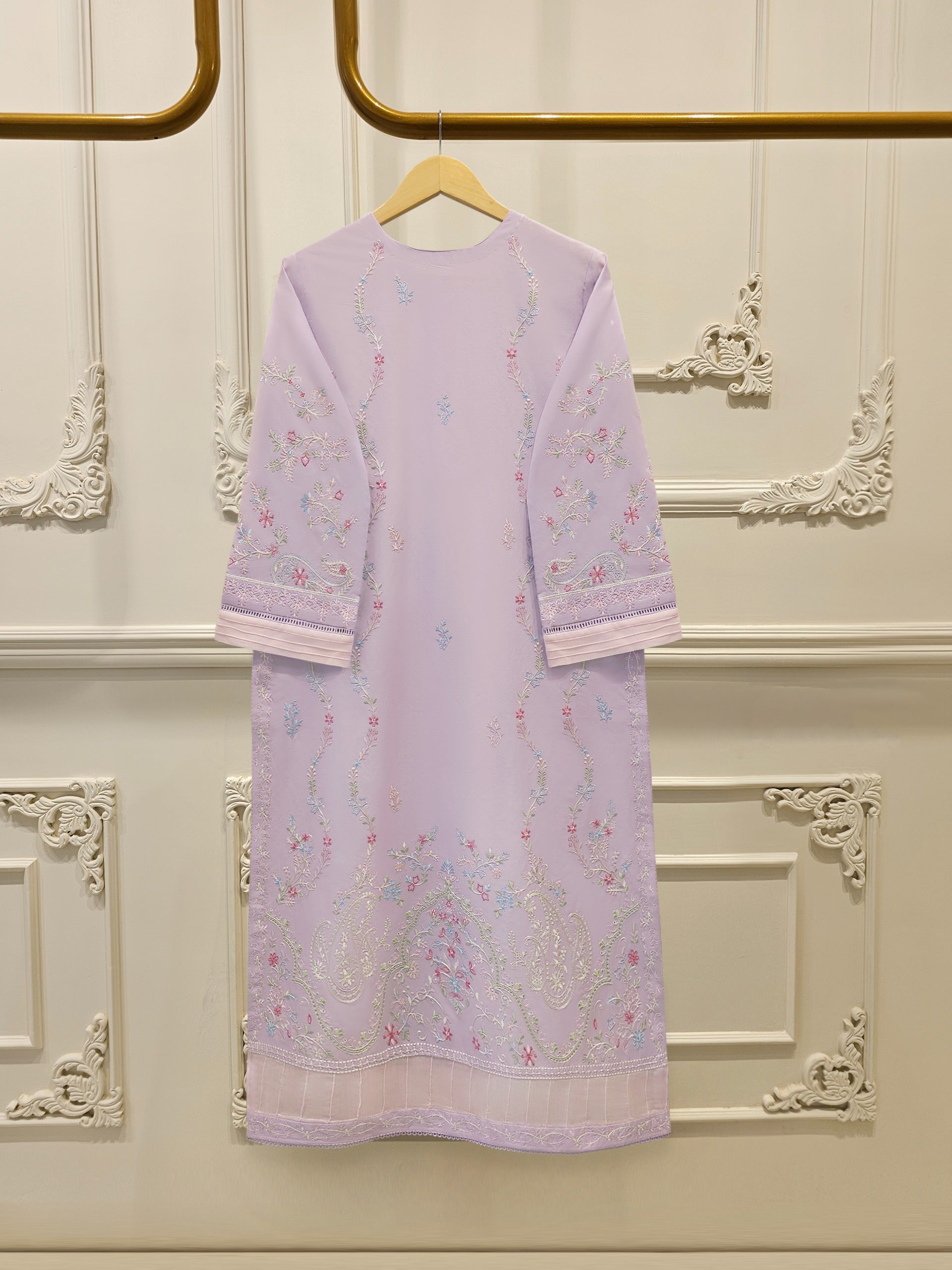 2 Piece - Embroidered Cambric Suit S114316