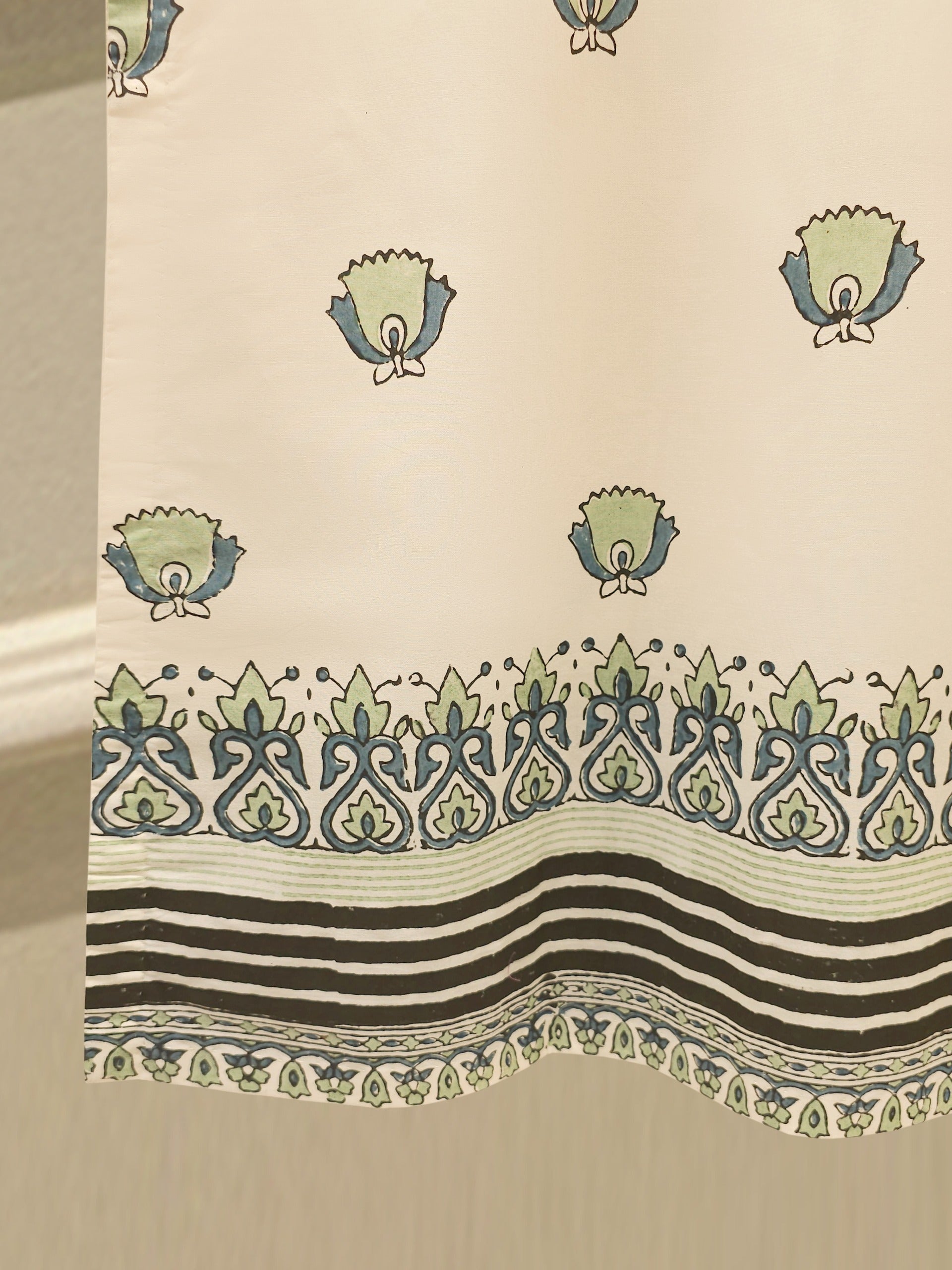 2 Piece - hand block print Cambric Suit S114319