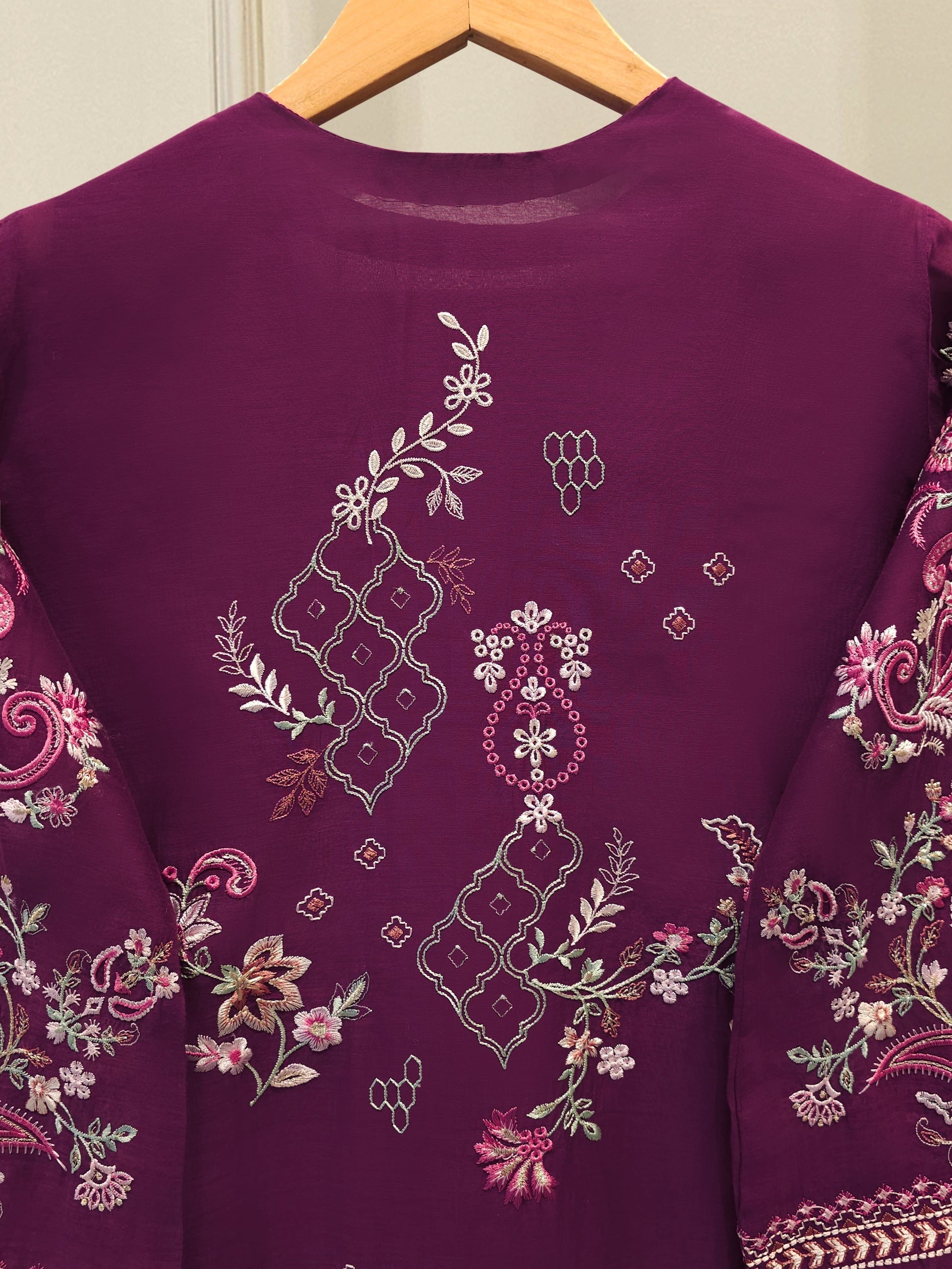 Embroidered Kora  Cotton Shirt S114315