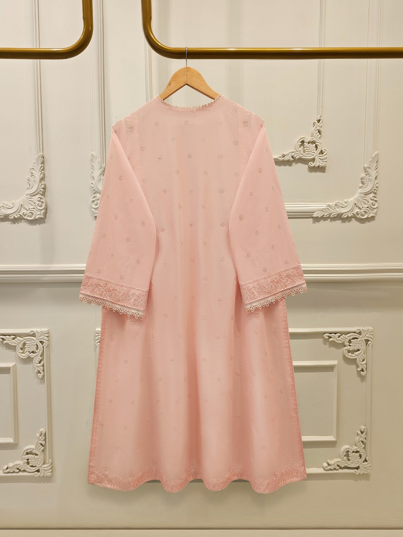 3 Piece - Embroidered Cambric Suit S114363