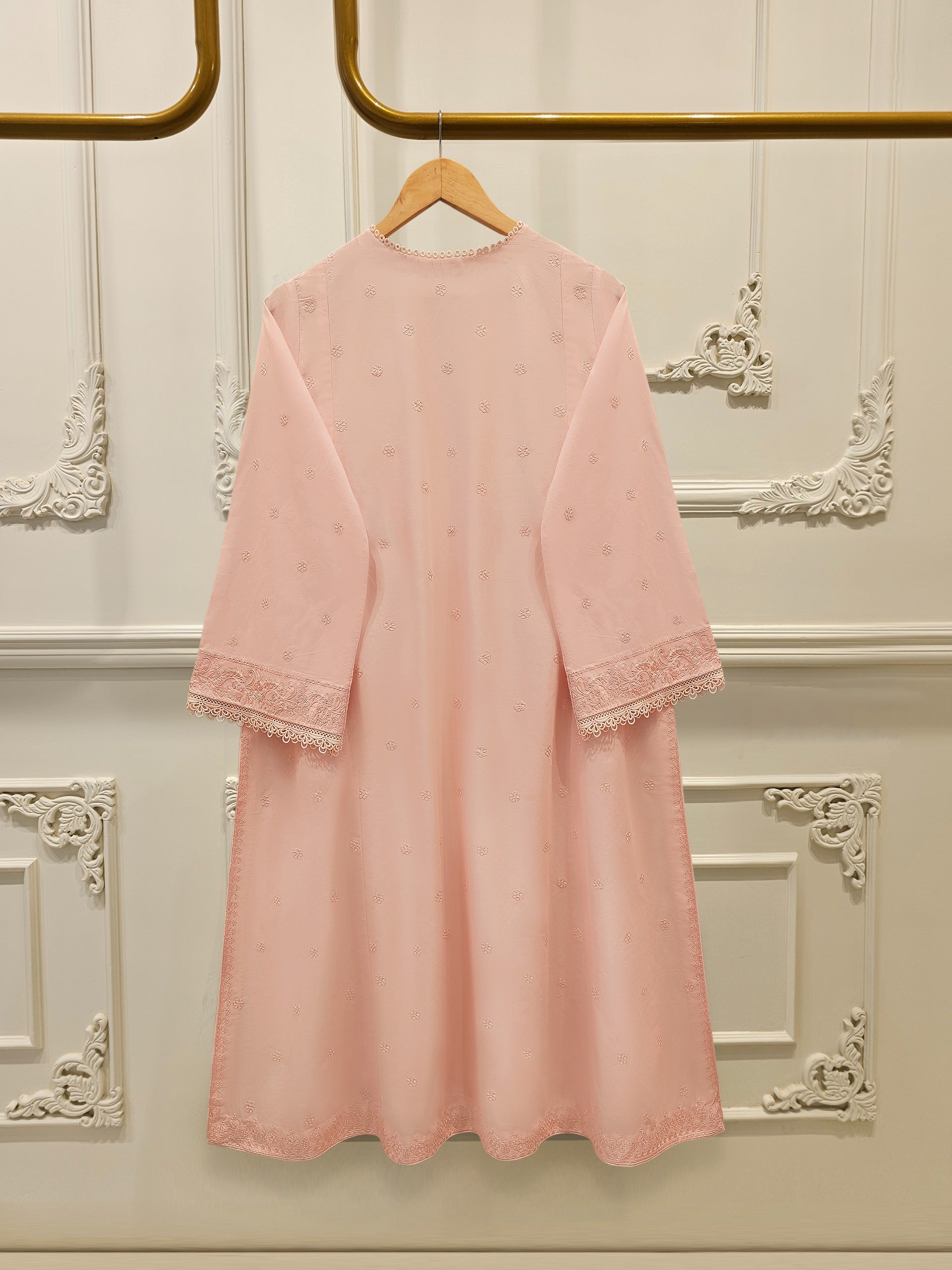 3 Piece - Embroidered Cambric Suit S114363