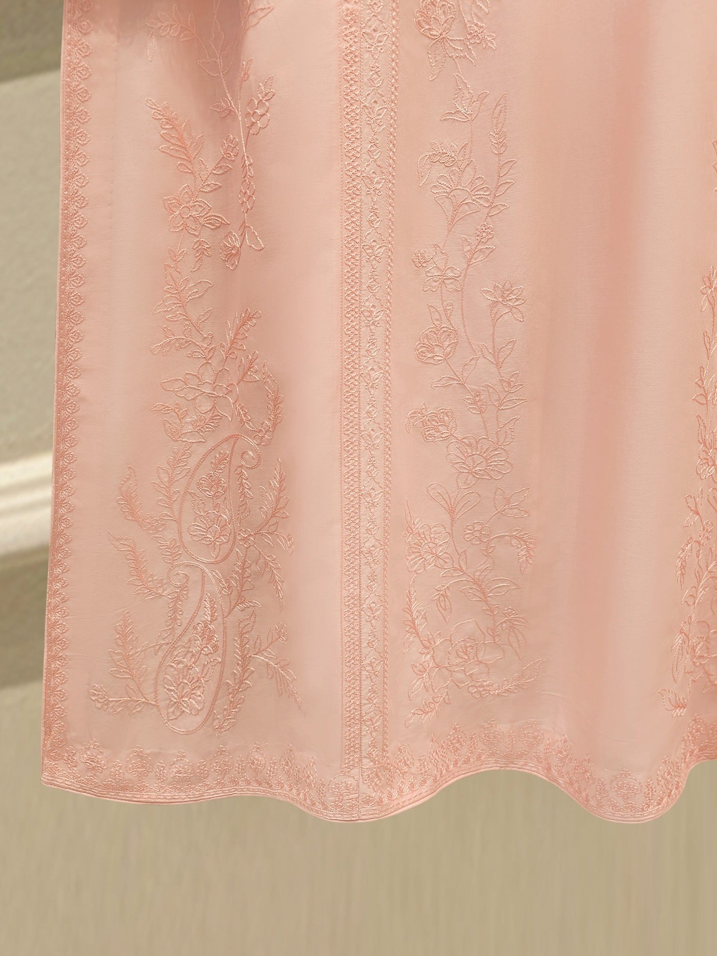 3 Piece - Embroidered Cambric Suit S114363
