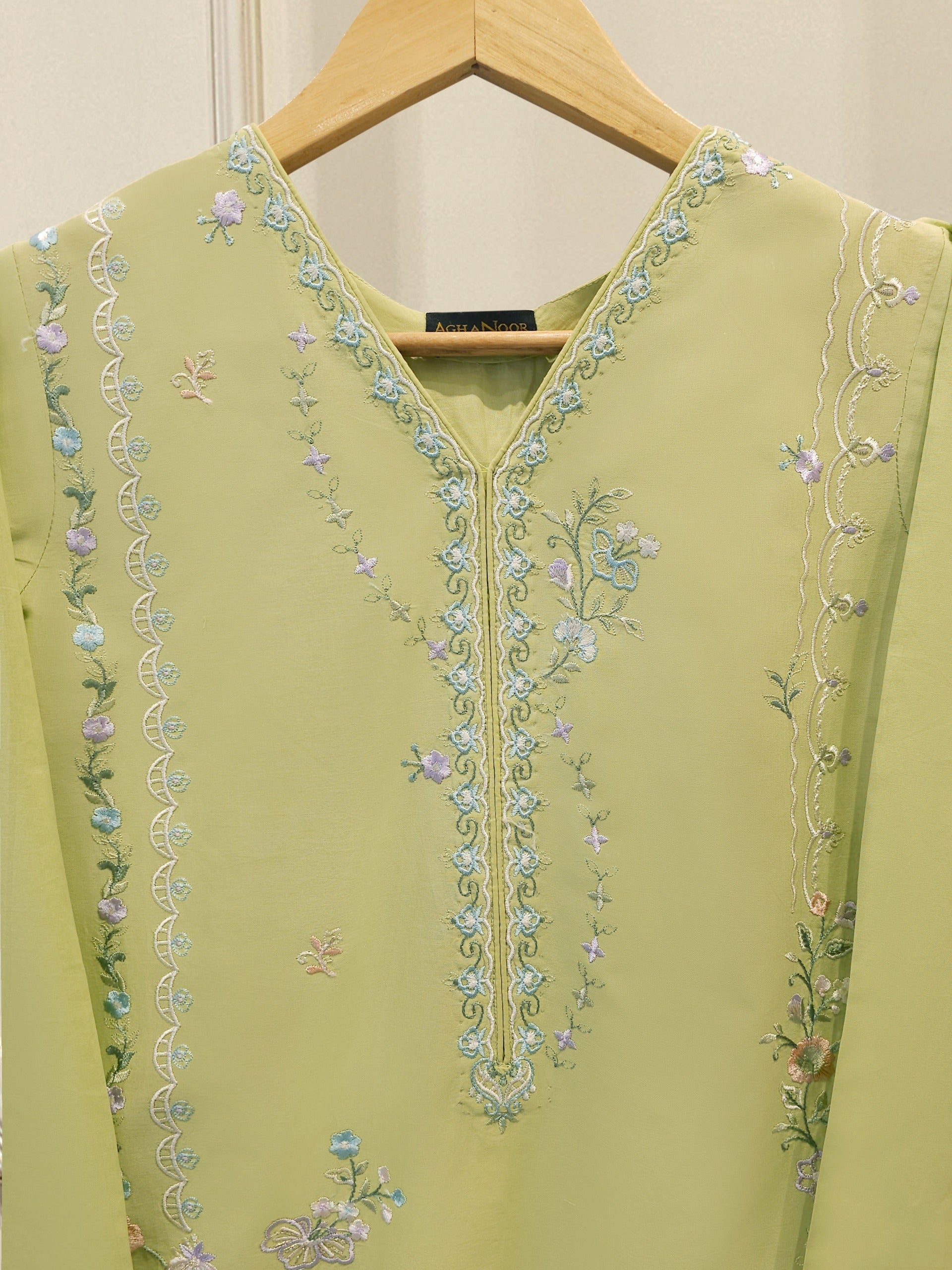 2 Piece - Embroidered Cambric Suit S114364