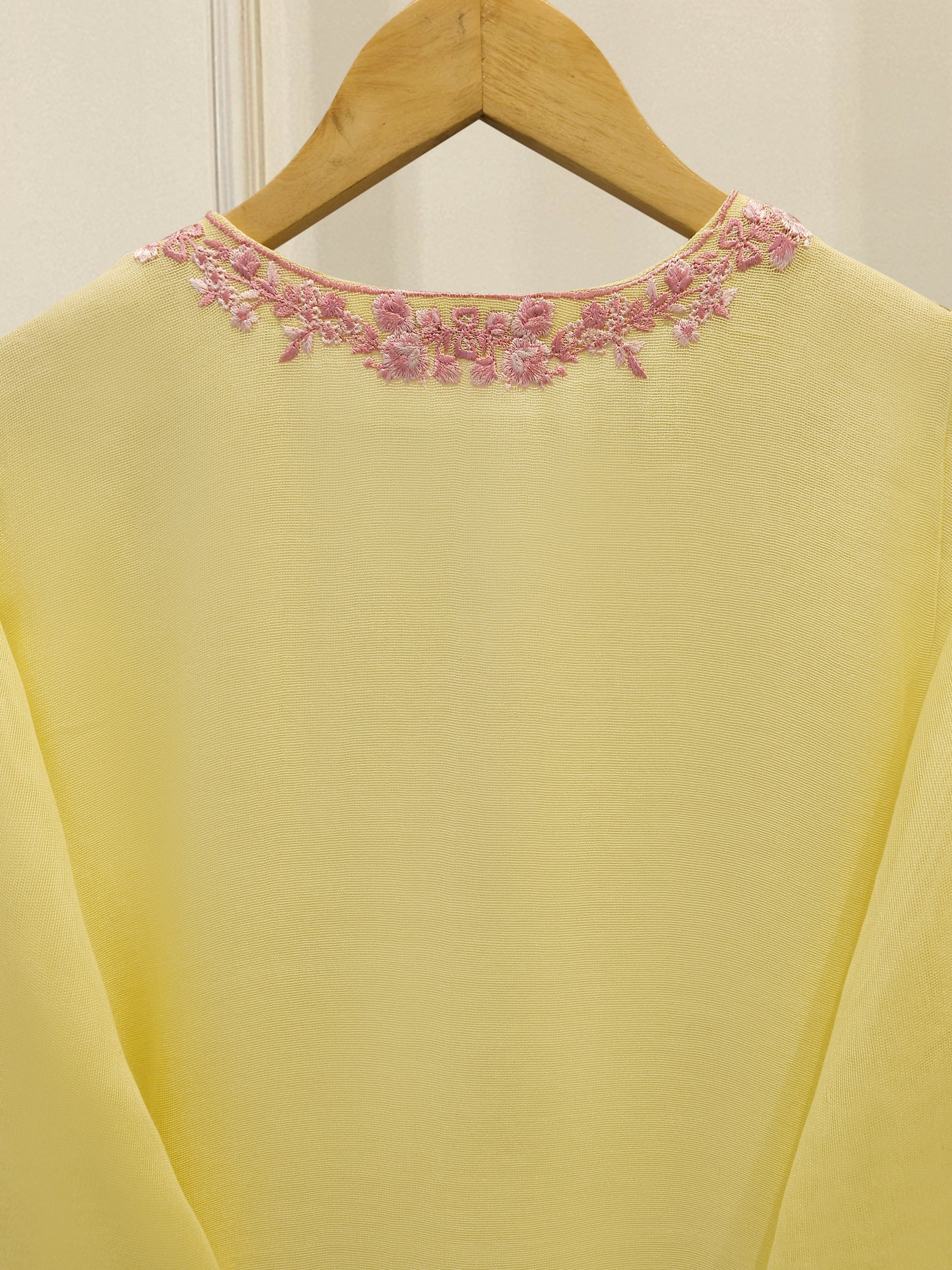 3 Piece - Pure Embroidered Cotton Net Suit S114367
