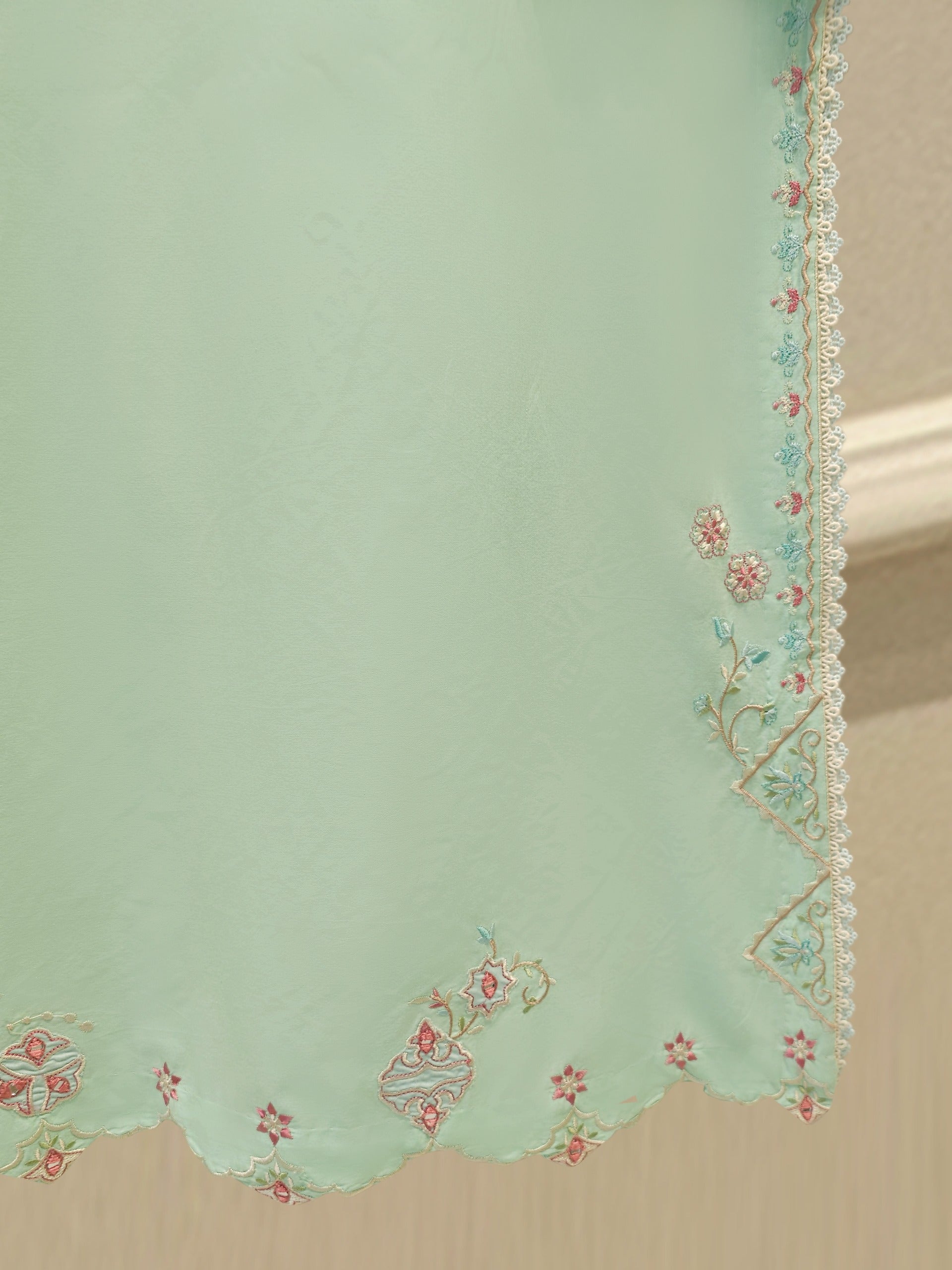 3 Piece Embroidered Tissue Suit