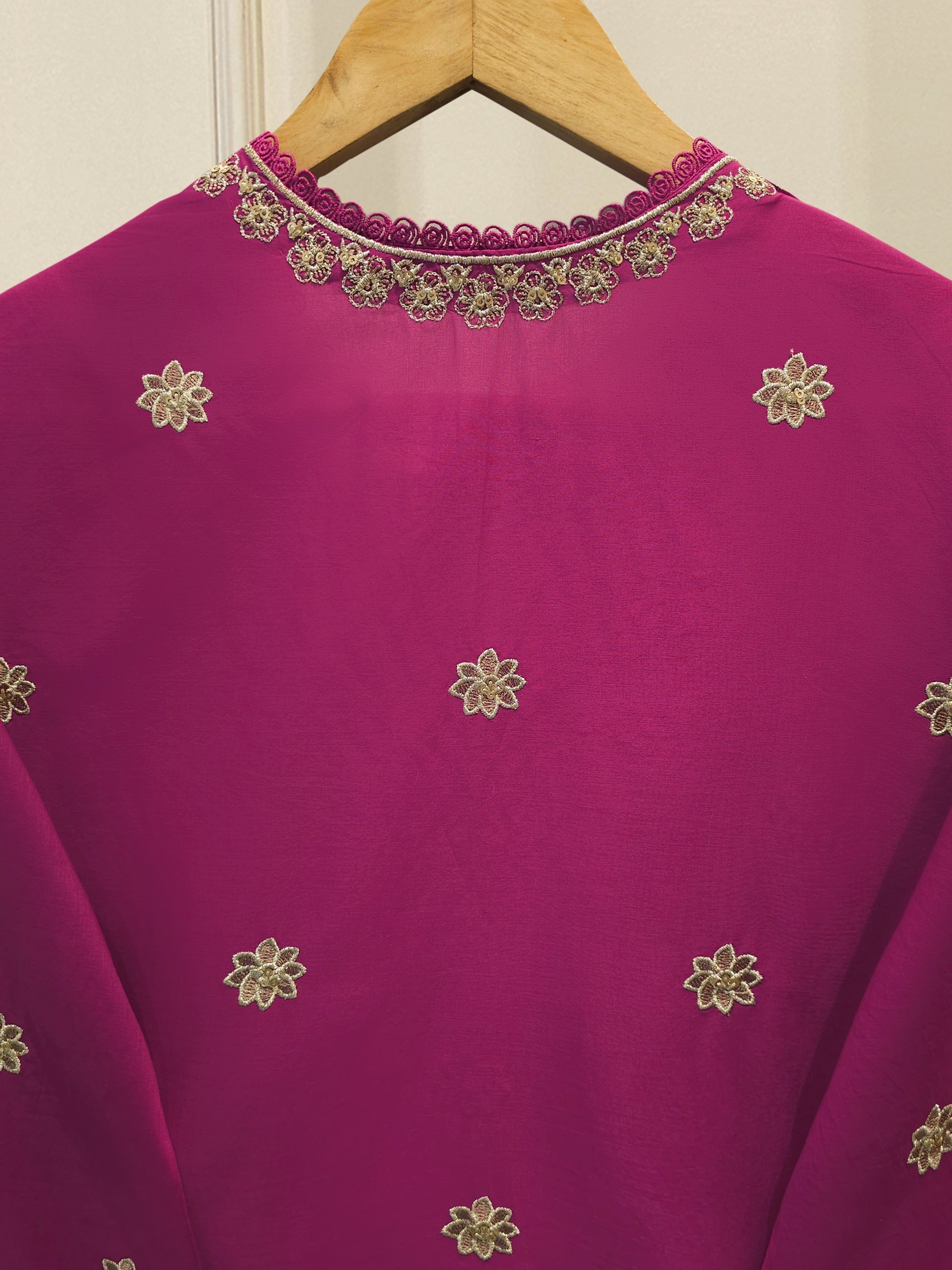 3 Piece - Embroidered Cambric Suit S114403