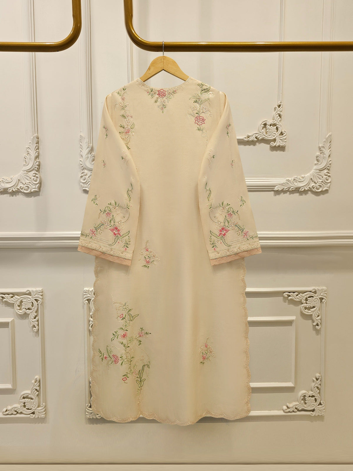 3 Piece - Pure Khaddi Silk Embroidered S114405