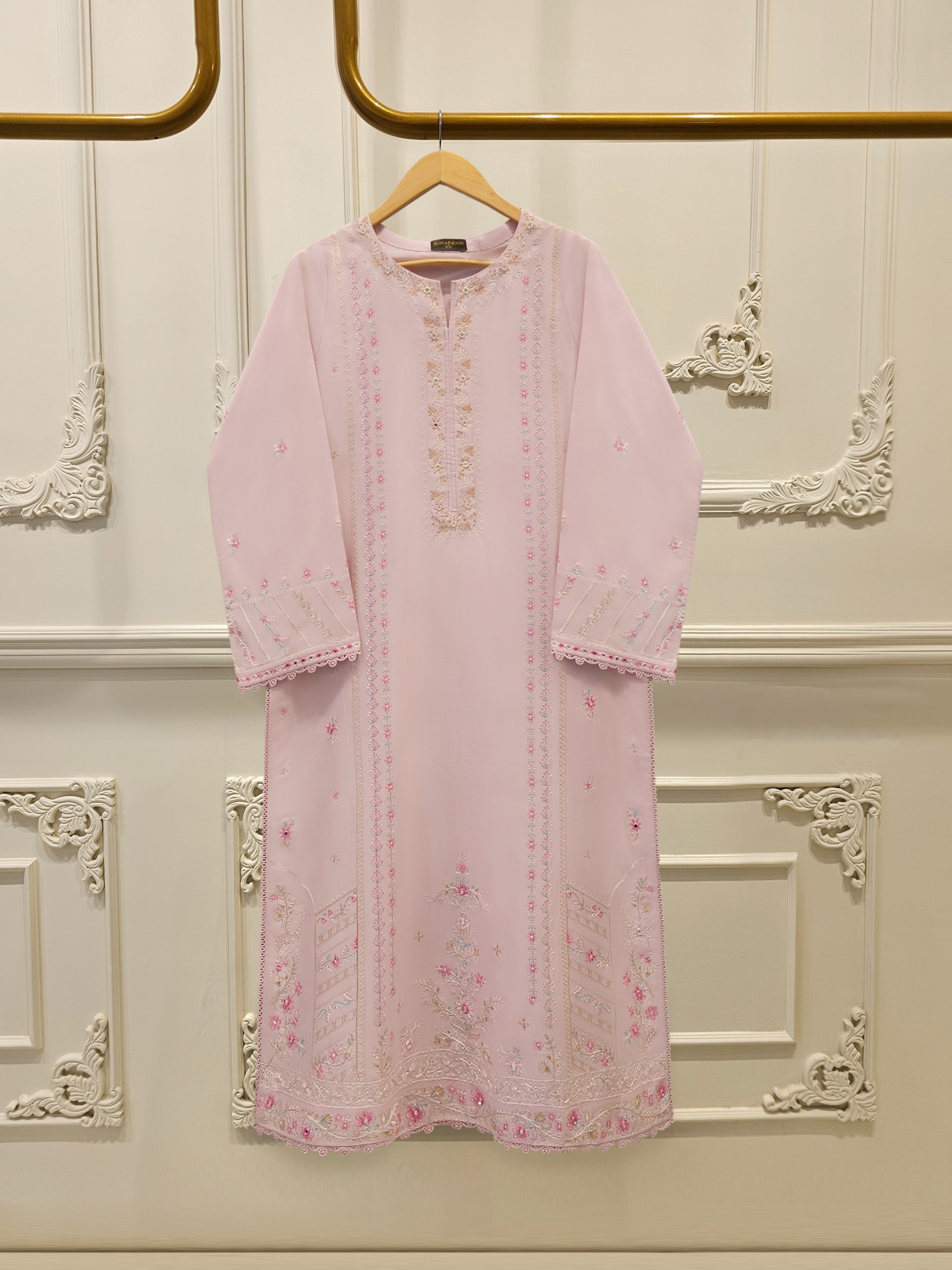 2 Piece - Embroidered Cambric Suit S114441