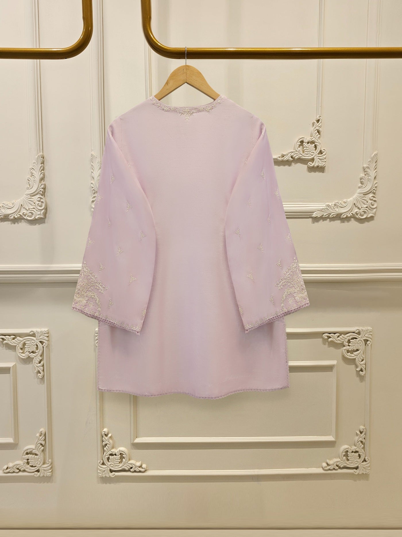 3 Piece - Pure Embroidered Korean Silk Suit S114440