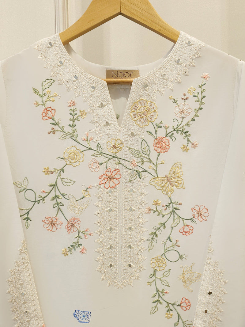 2 Piece - Embroidered Cambric Suit WS00320