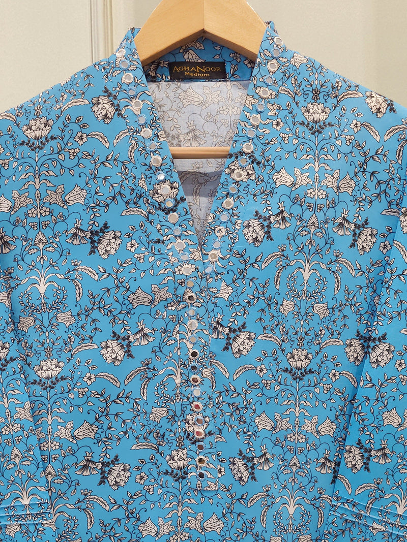 Digital Printed Cambric Shirt S114479