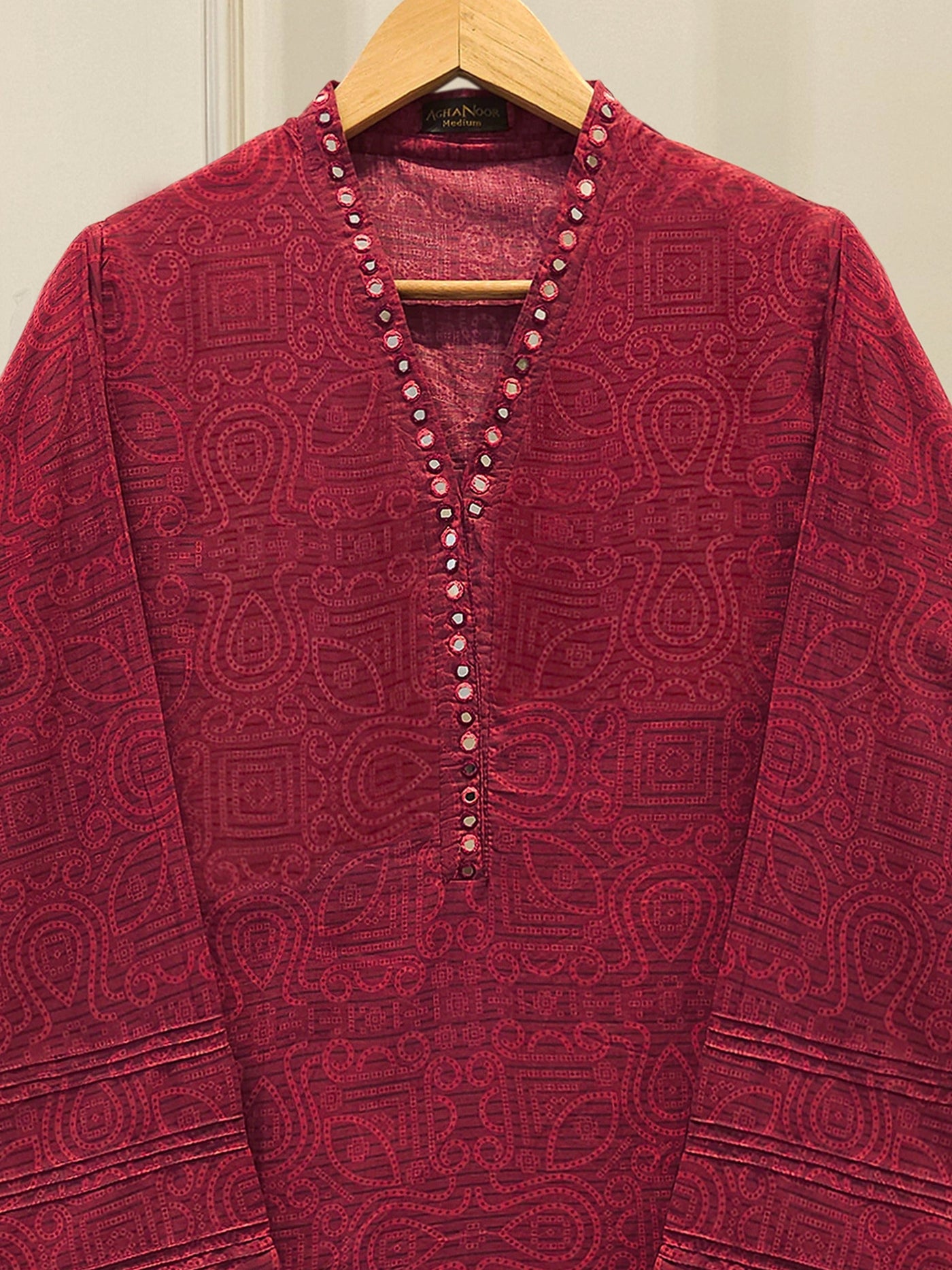 Digital Printed Cambric Shirt S114478