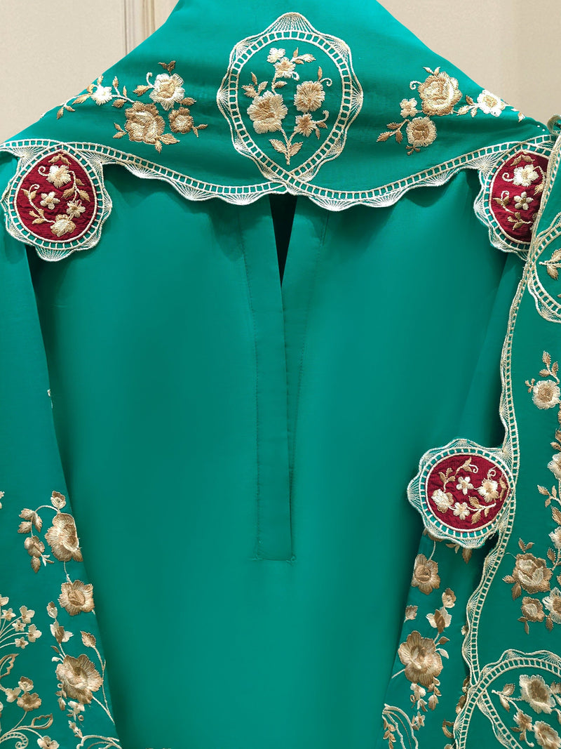 3 Piece - Embroidered Cambric  Suit S114486
